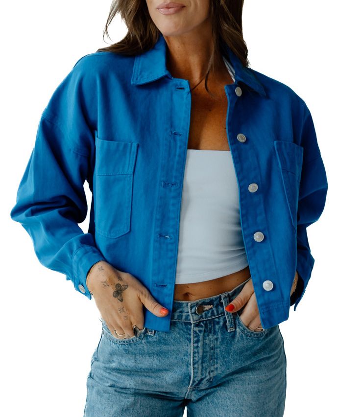 Gameday Social Women's Florida Gators Cropped Twill Jacket product image