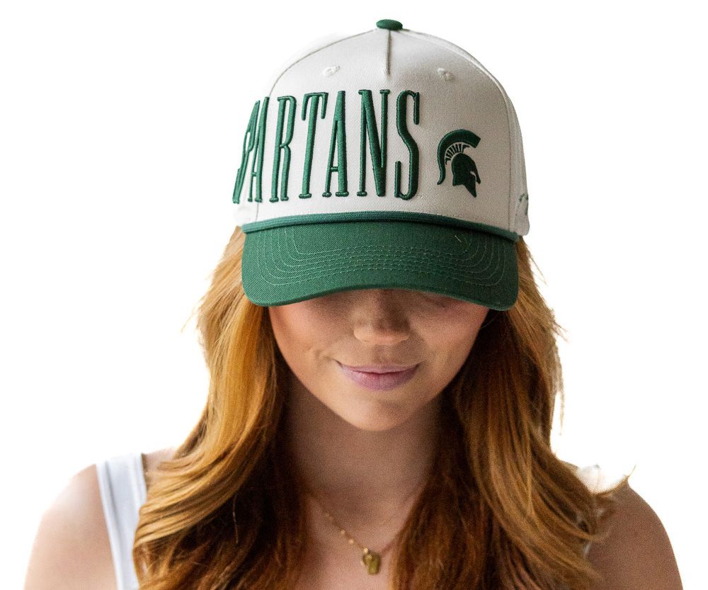 Gameday Social Women's Michigan State Spartans Ivory Saturday Stretch Adjustable Hat product image