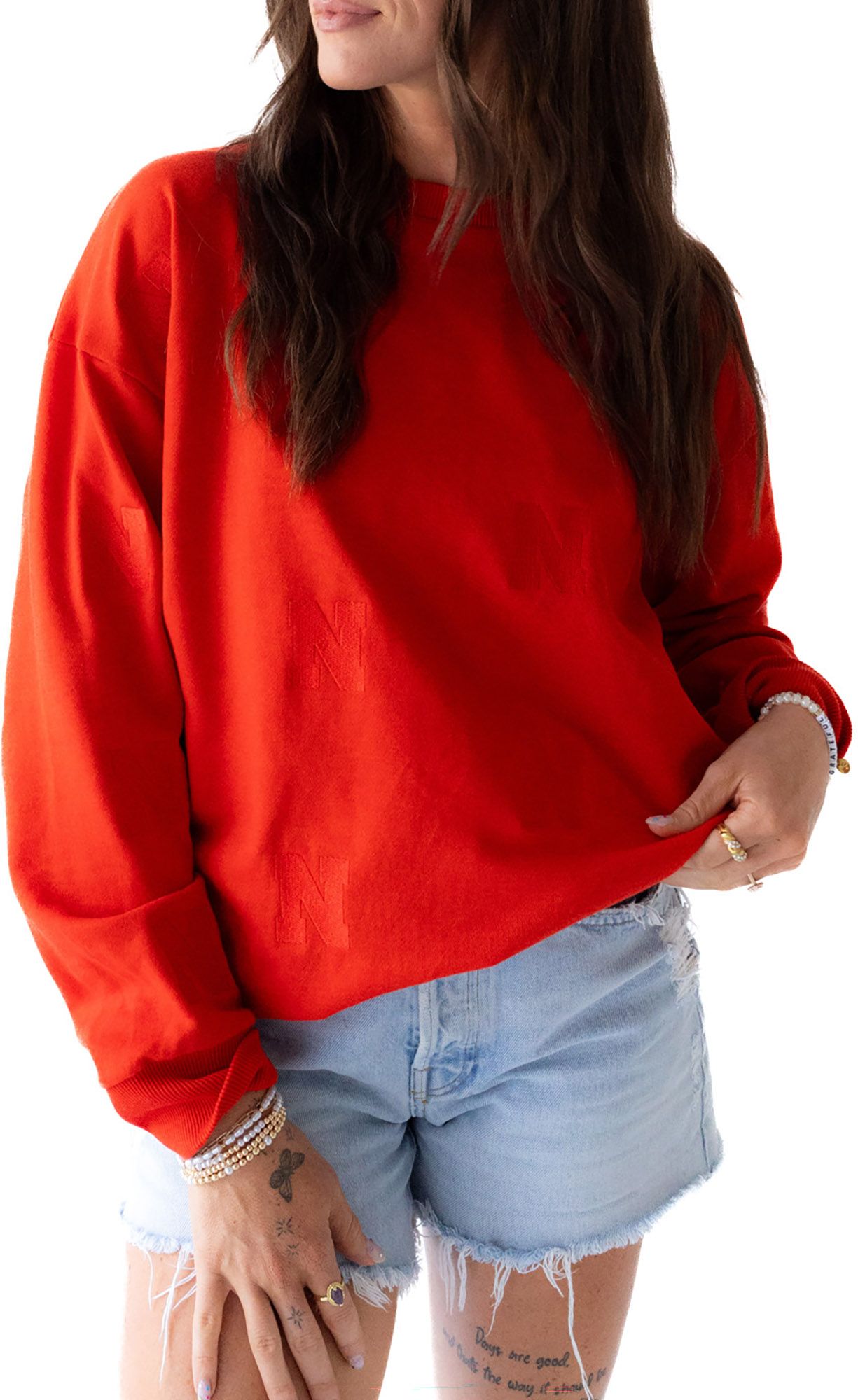 Gameday Social Women's Nebraska Cornhuskers Red Lantern Crewneck product image