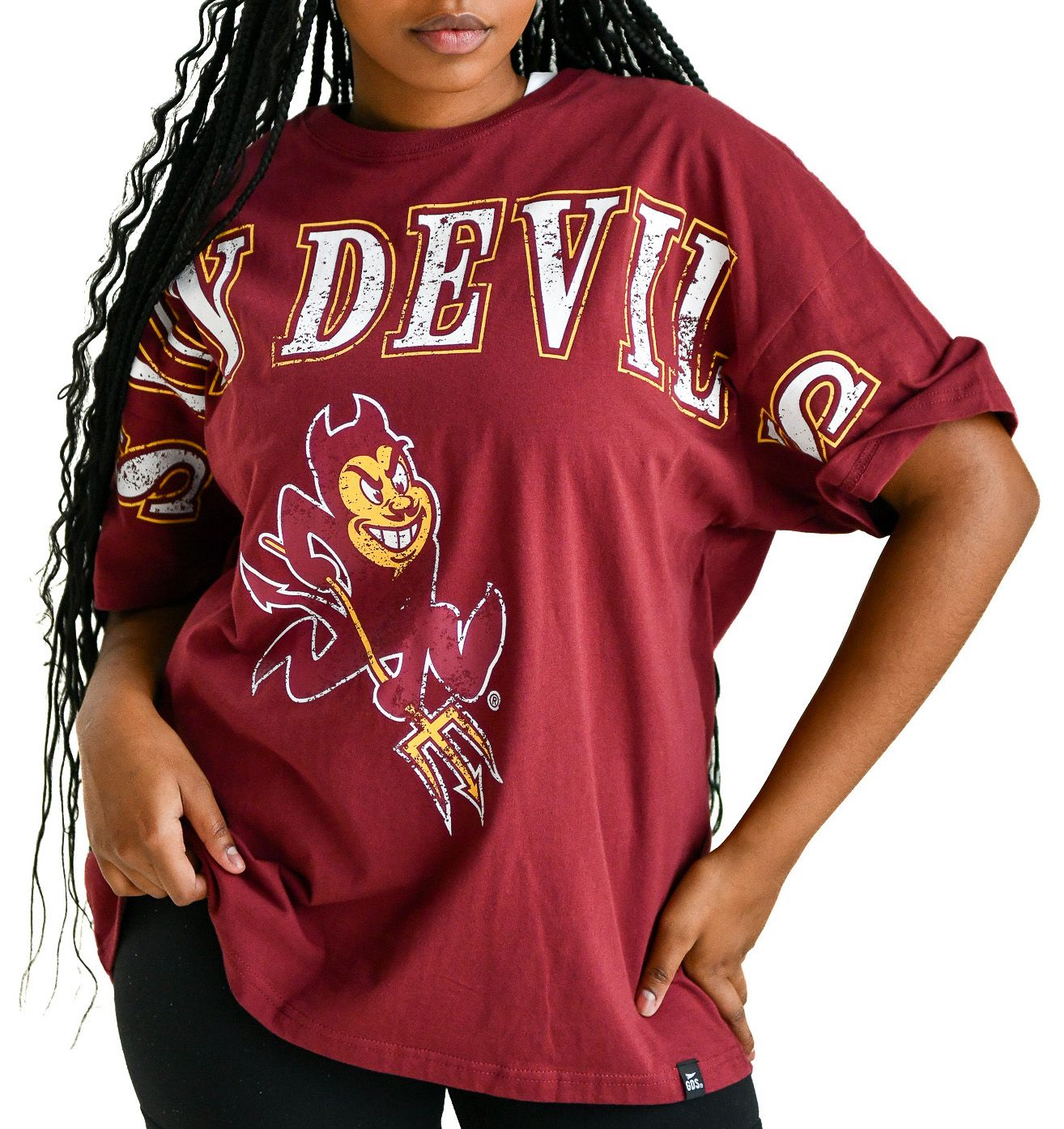 Gameday Social Women's Arizona State Sun Devils Maroon The Band Short Sleeve T-Shirt product image