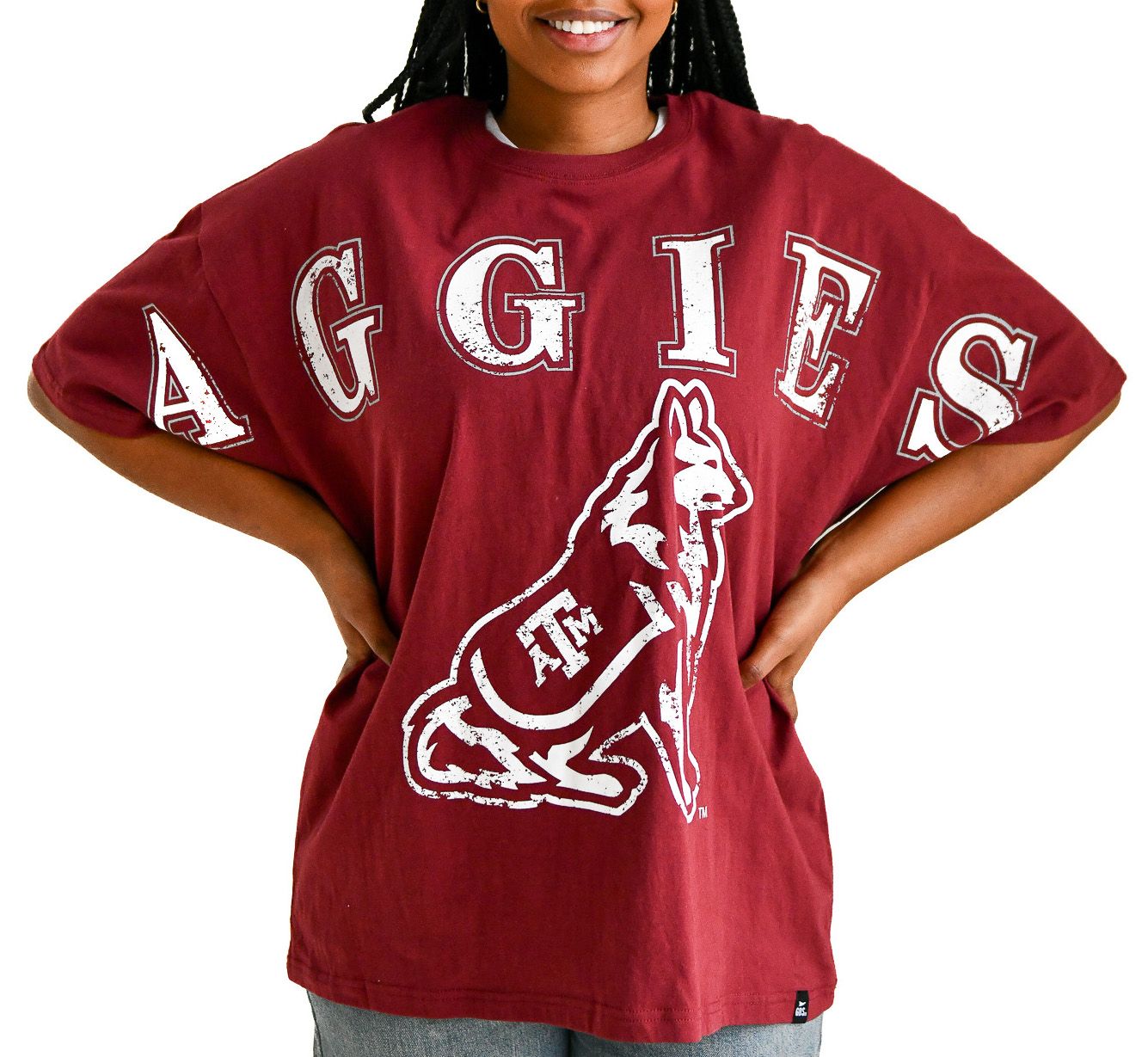 Gameday Social Women's Texas A&M Aggies Maroon The Band Short Sleeve T-Shirt product image