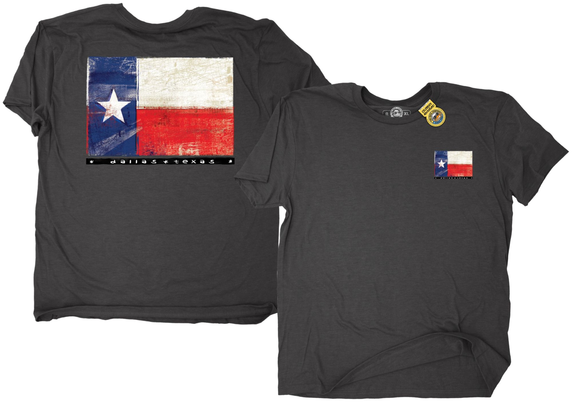 The Duck Company Adult Dallas Grey Flag T-Shirt product image