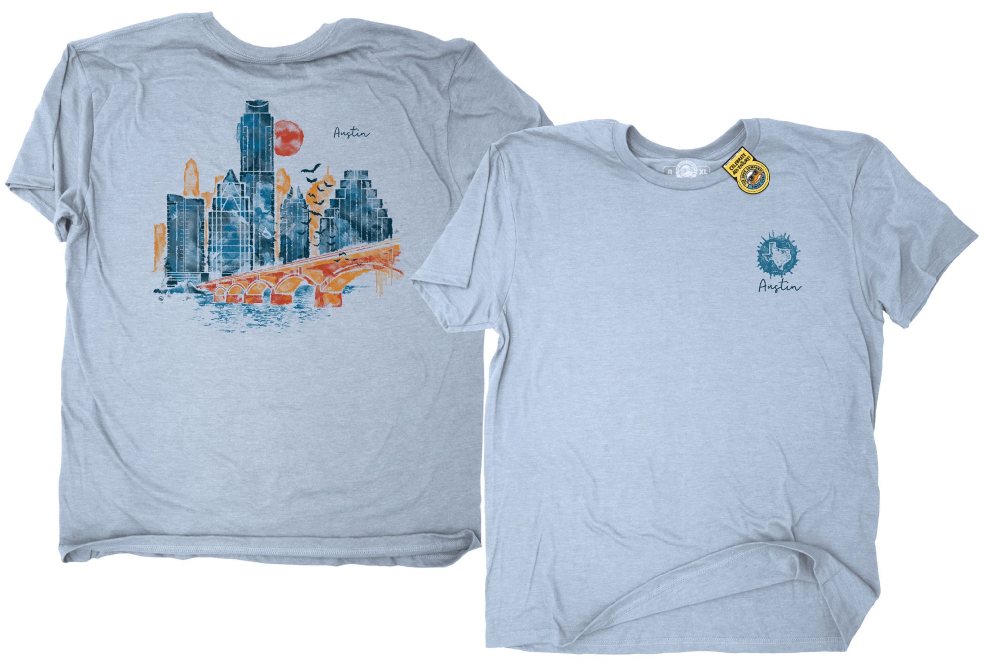The Duck Company Adult Austin Light Blue Skyline T-Shirt product image