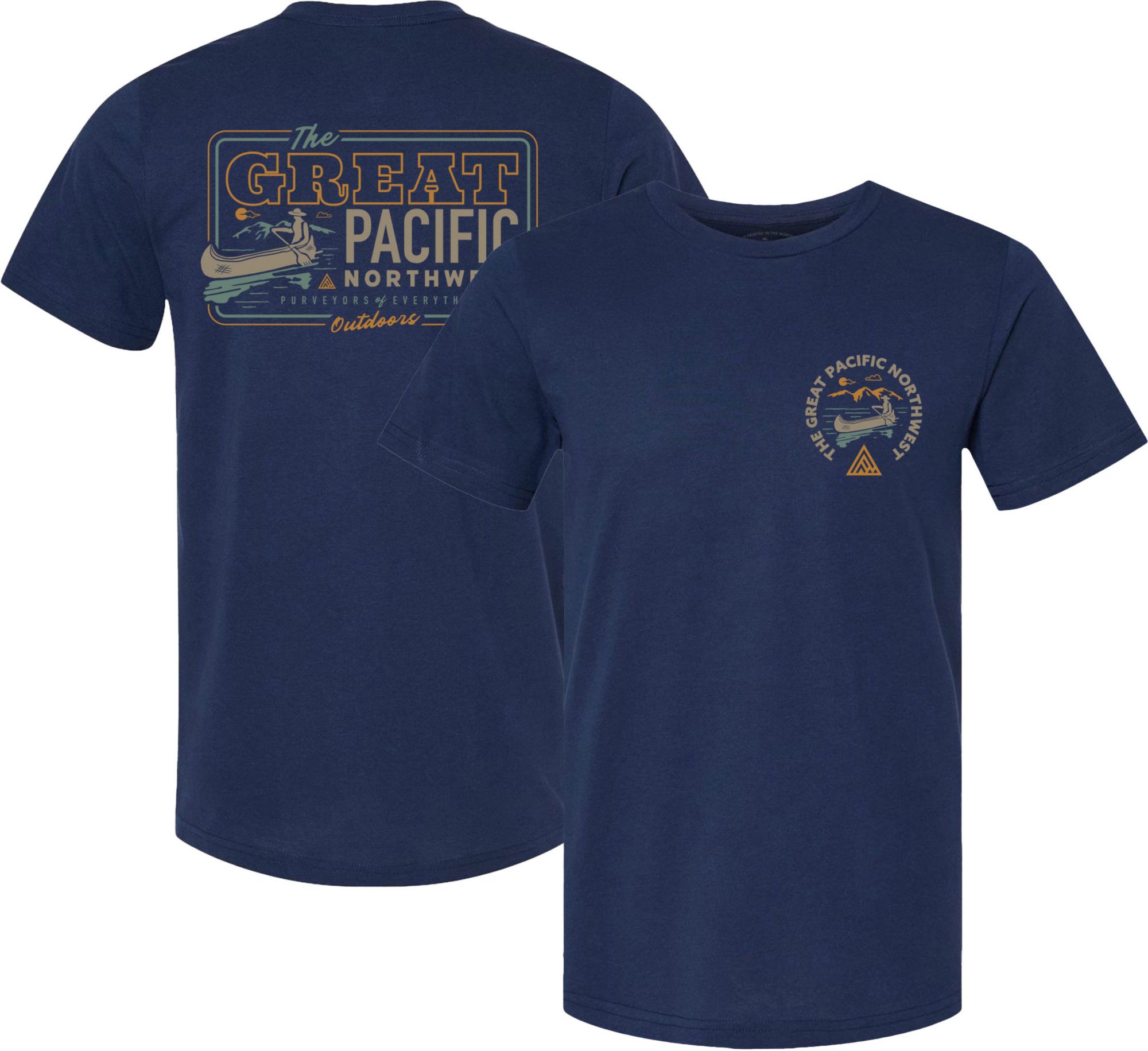 Great PNW Men's Pacific Northwest Navy 2 Hit T-Shirt product image