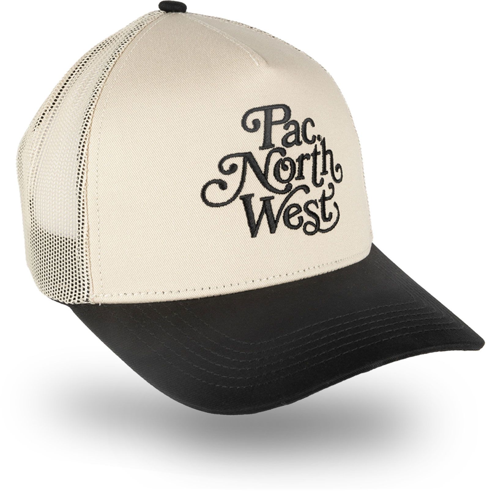 Great PNW Adult Pacific Northwest Cream Two Tone Adjustable Trucker Hat product image