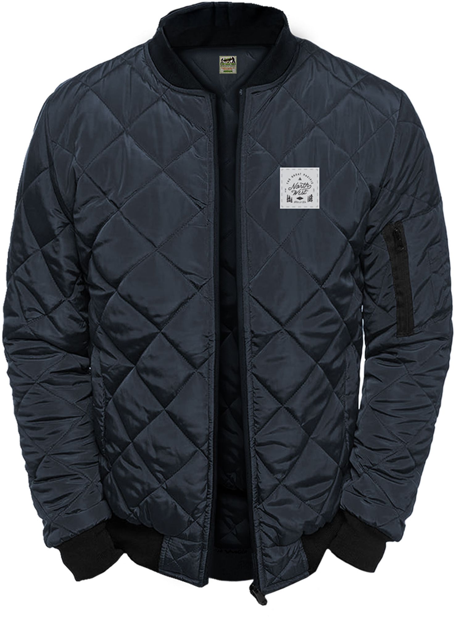 Great PNW Men's Pacific Northwest Navy Survey Bomber Jacket product image