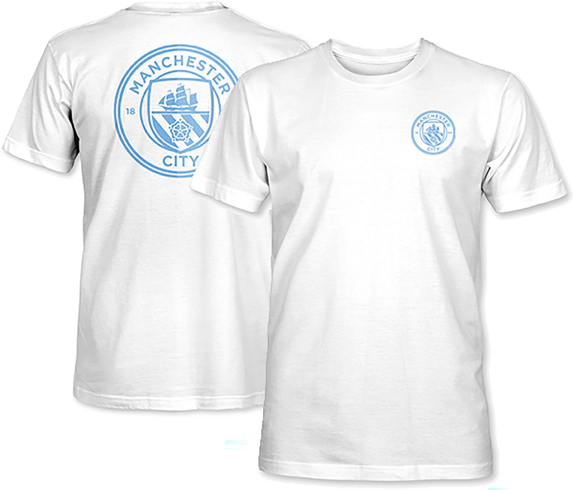 1863 FC Adult Manchester City White Logo Oversized T-Shirt product image