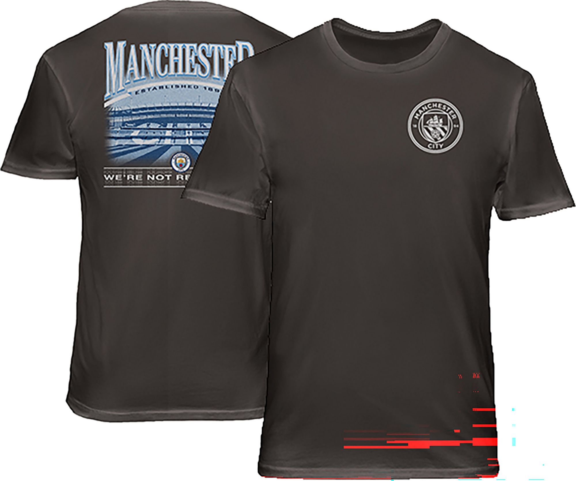 1863 FC Adult Manchester City Black Stadium 2 Hit T-Shirt product image