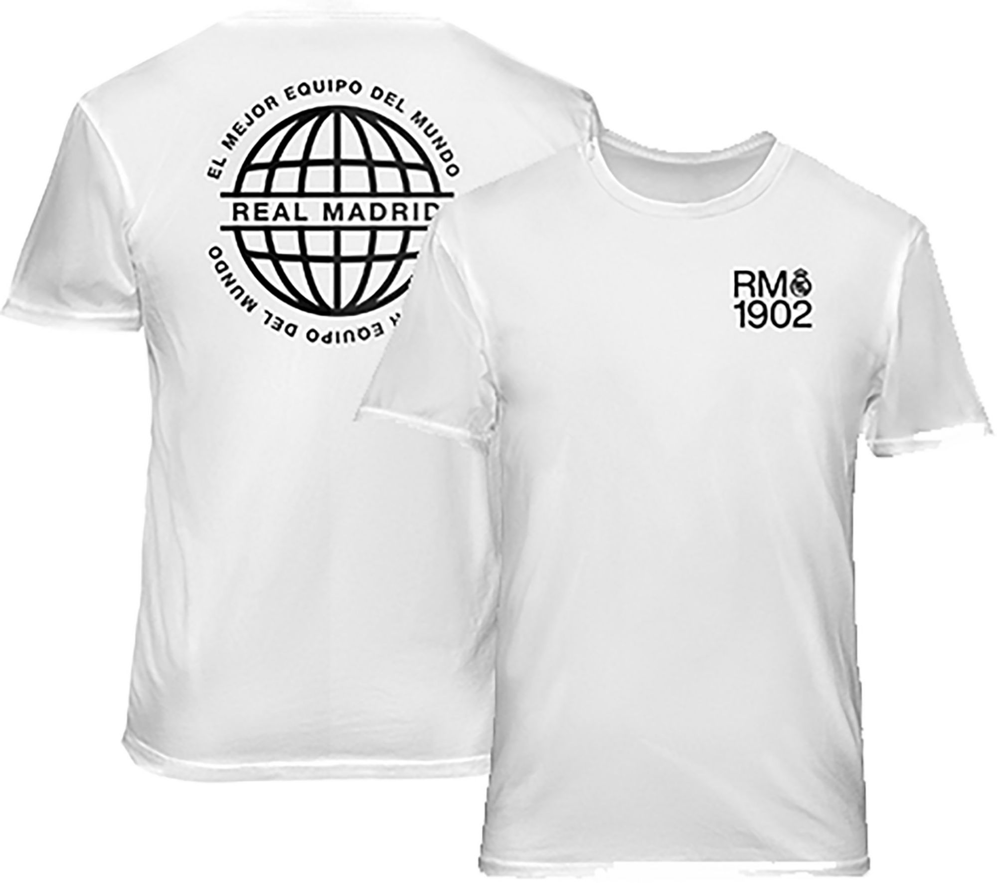 1863 FC Adult Real Madrid White Slogan 2 Hit T-Shirt product image
