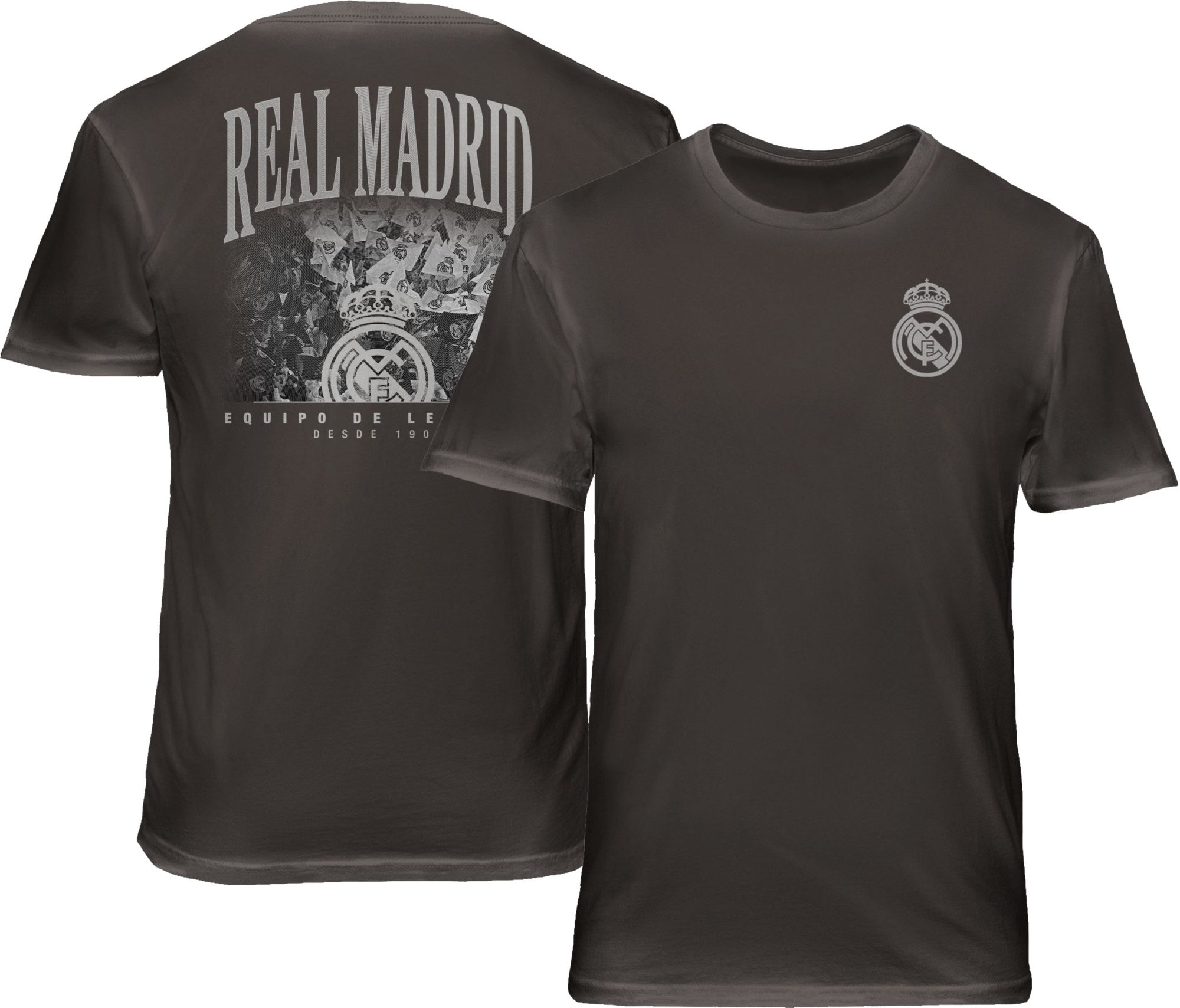 1863 FC Adult Real Madrid Black Stadium 2 Hit T-Shirt product image