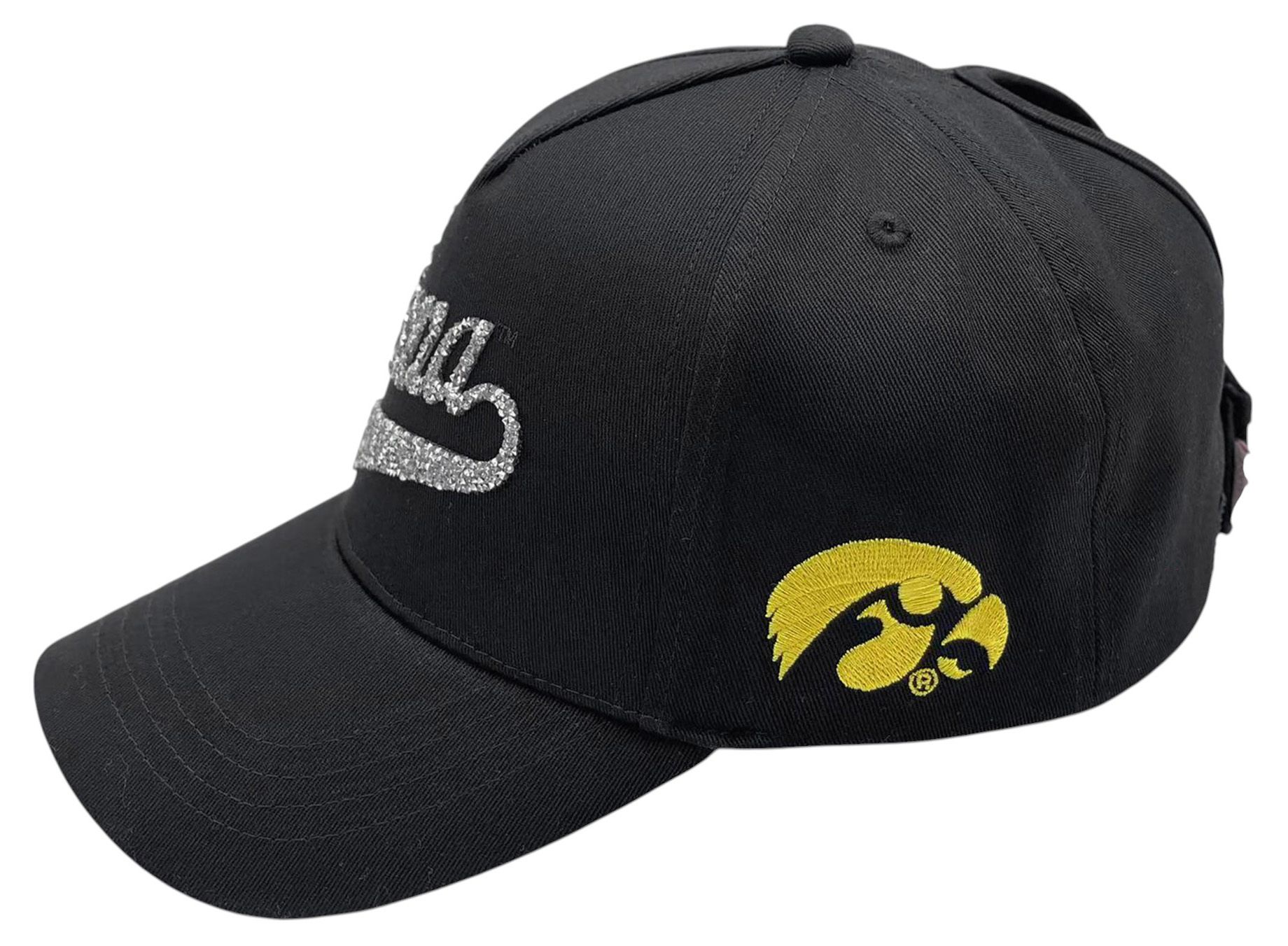 Ponyflo Women's Iowa Hawkeyes Black Bling Ponyflo Hat product image