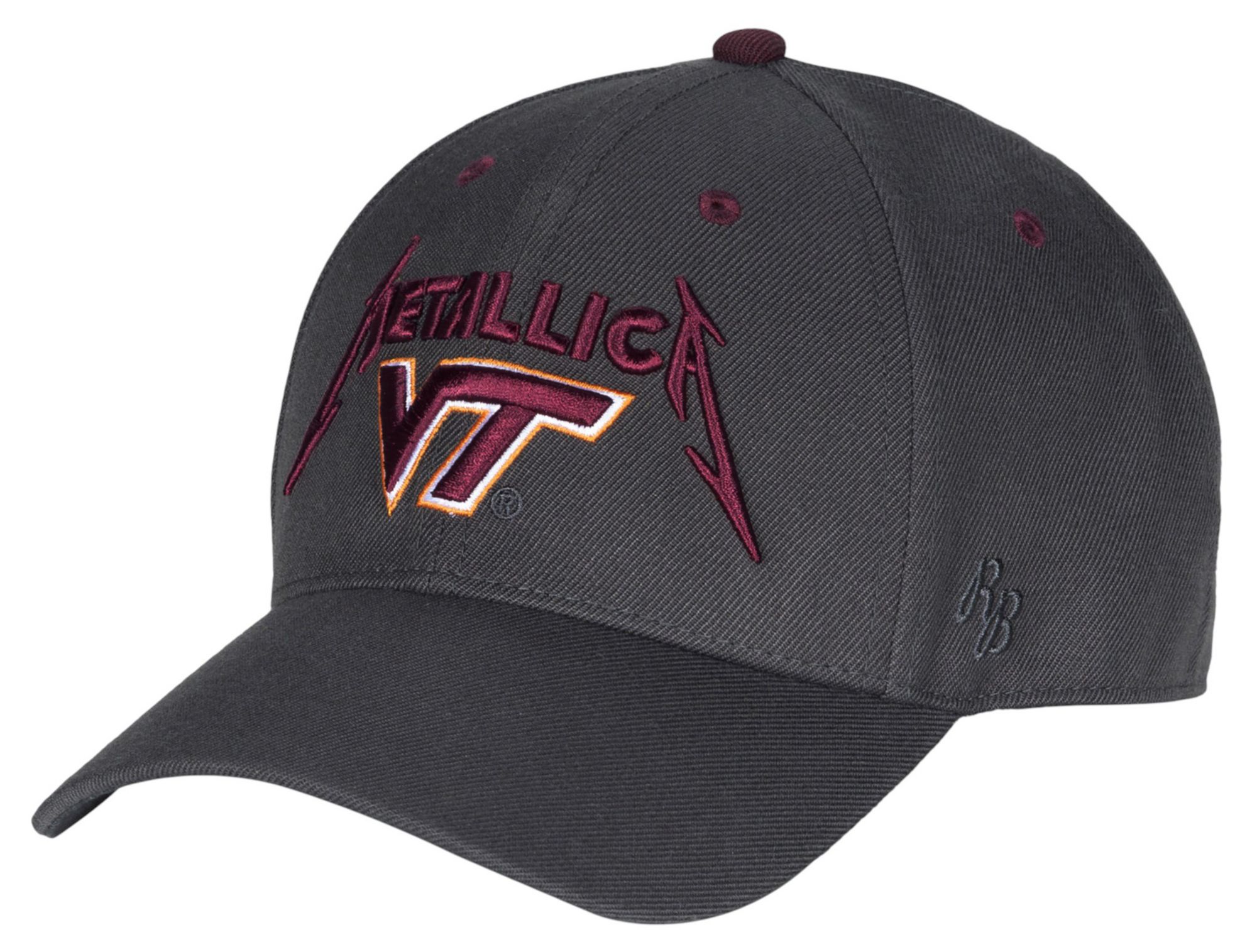 Retro Brand Adult Virginia Tech Hokies Chrome Metallic Snapback Hat product image