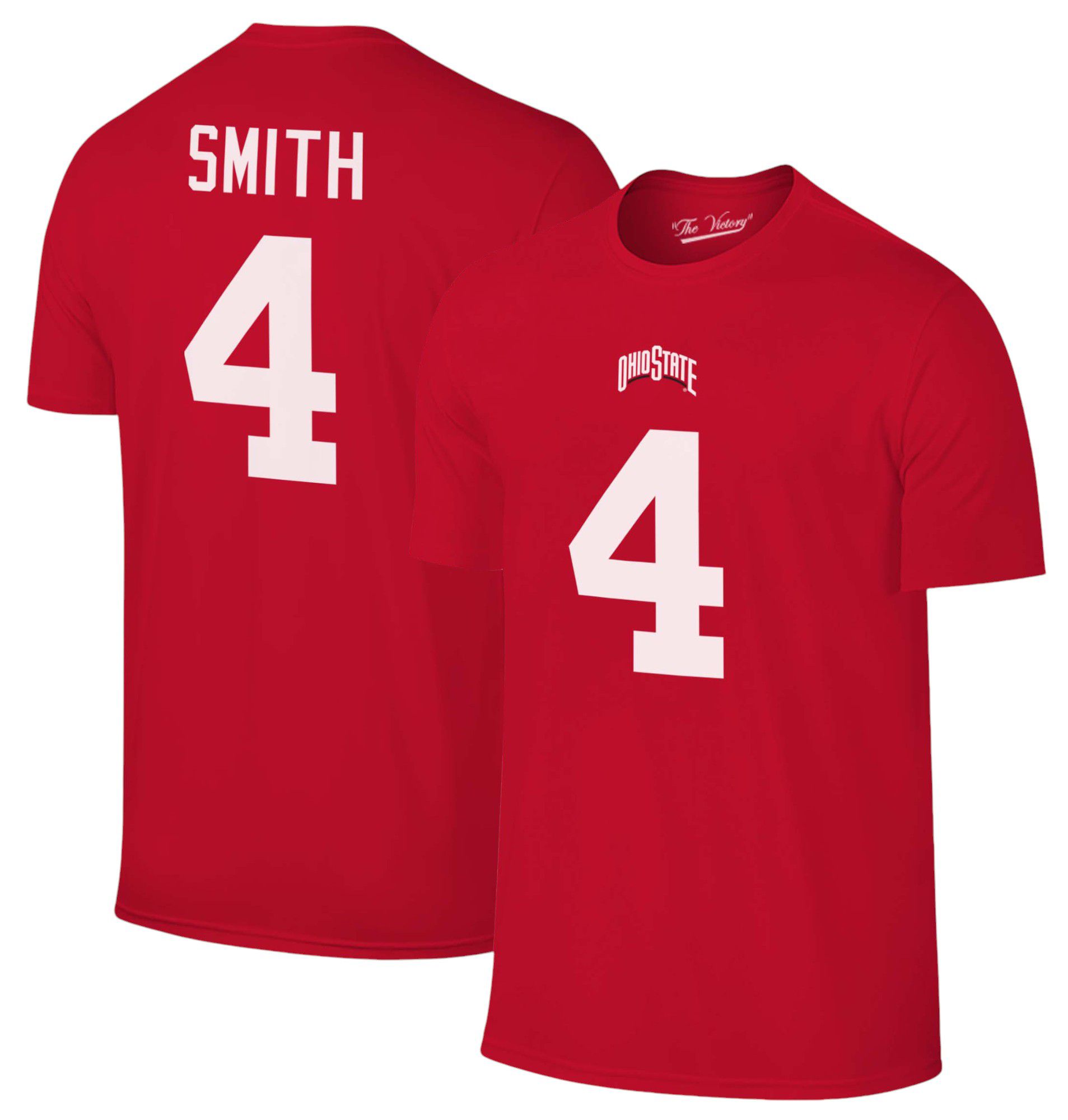 Retro Brand Men's Ohio State Buckeyes Jeremiah Smith #4 Red Football Jersey product image