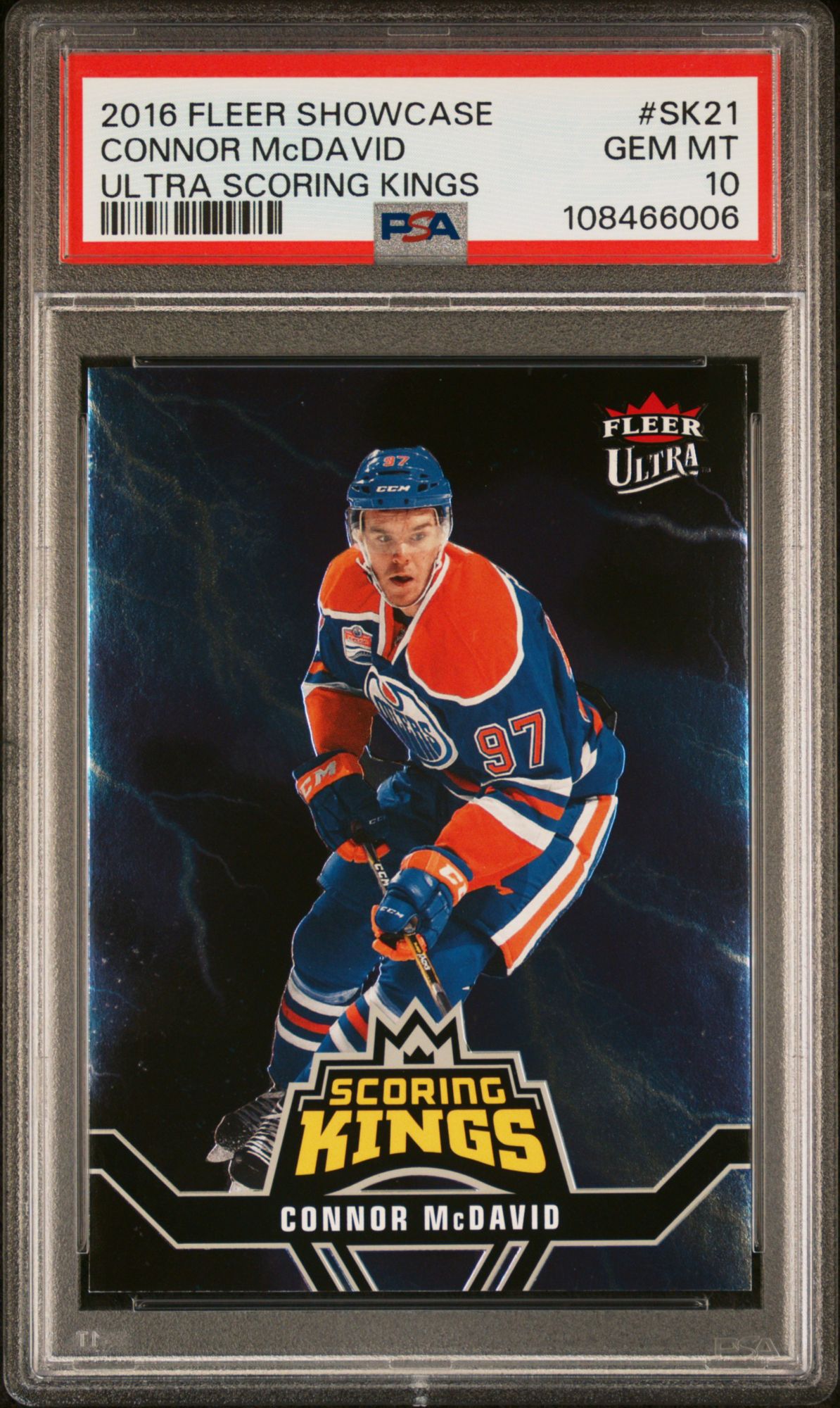2016 Fleer Connor McDavid Showcase Ultra Card PSA 10 product image
