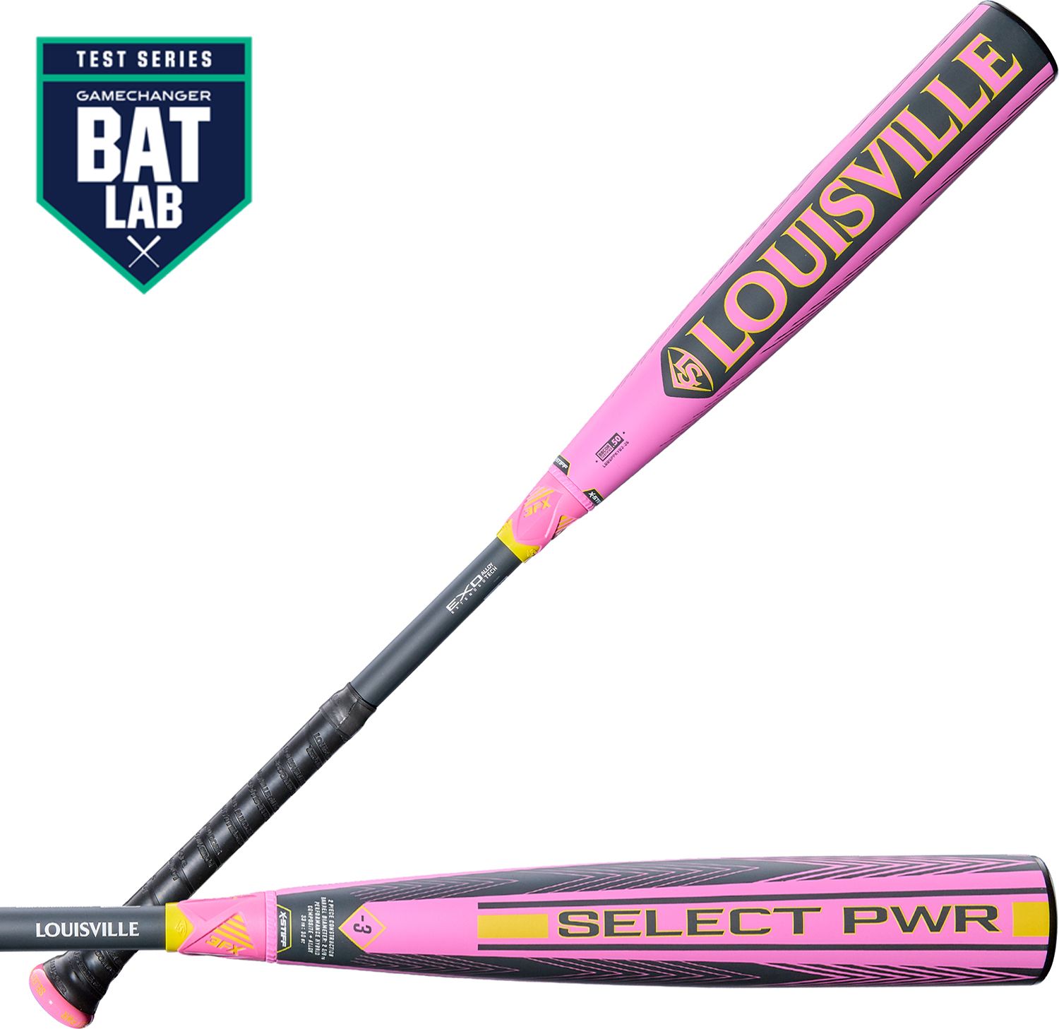 Louisville Slugger Select PWR Pink Hybrid BBCOR Bat 2026 (-3) product image