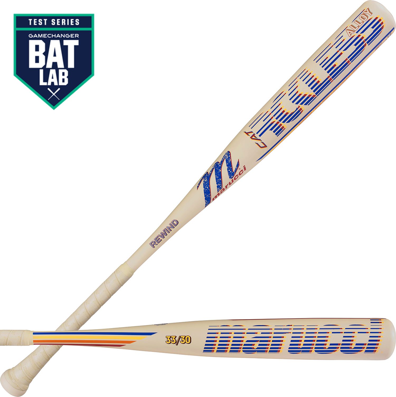 Marucci RCKLESS Cream Rewind Alloy BBCOR Bat 2026 (-3) product image