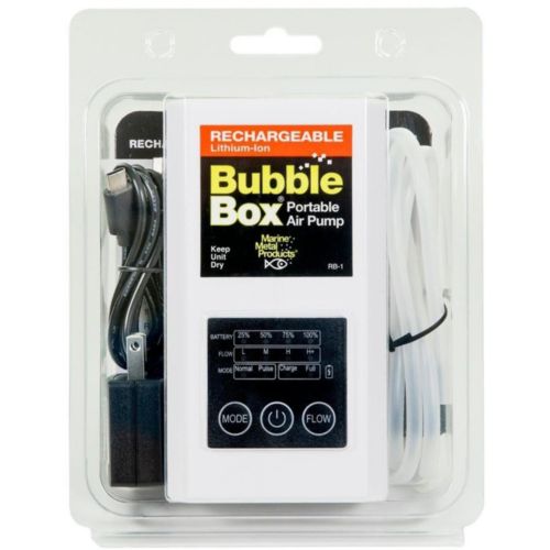bubble box for fish MARINE METAL Livewell Kit WITH Box, LWK-11 Marine Metal Products Bubble Box Air Pump turns any bucket Marine Metal Rechargeable Bubble Box