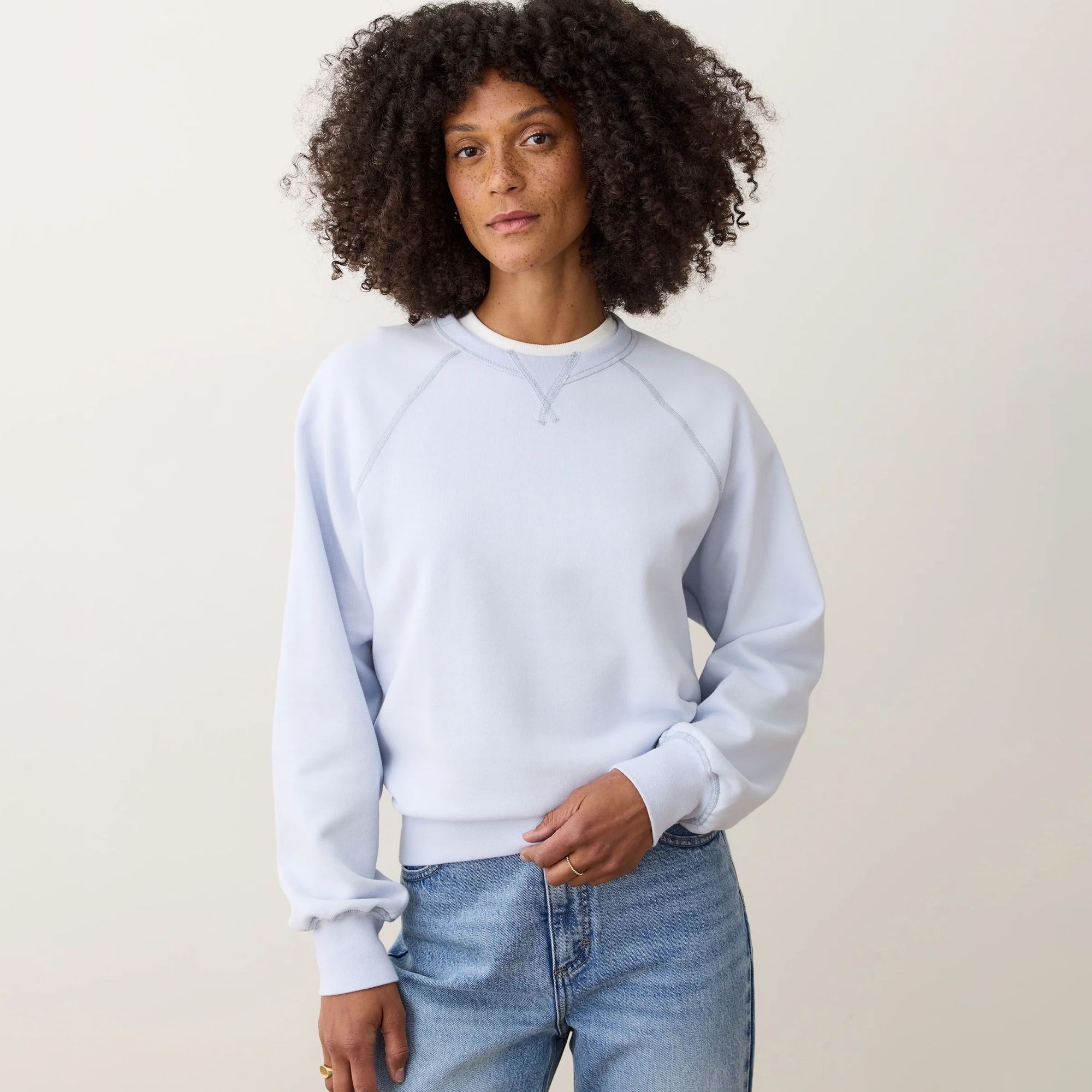 Marine Layer Women's Cloud 9 Fleece Reversible Crewneck Sweatshirt product image