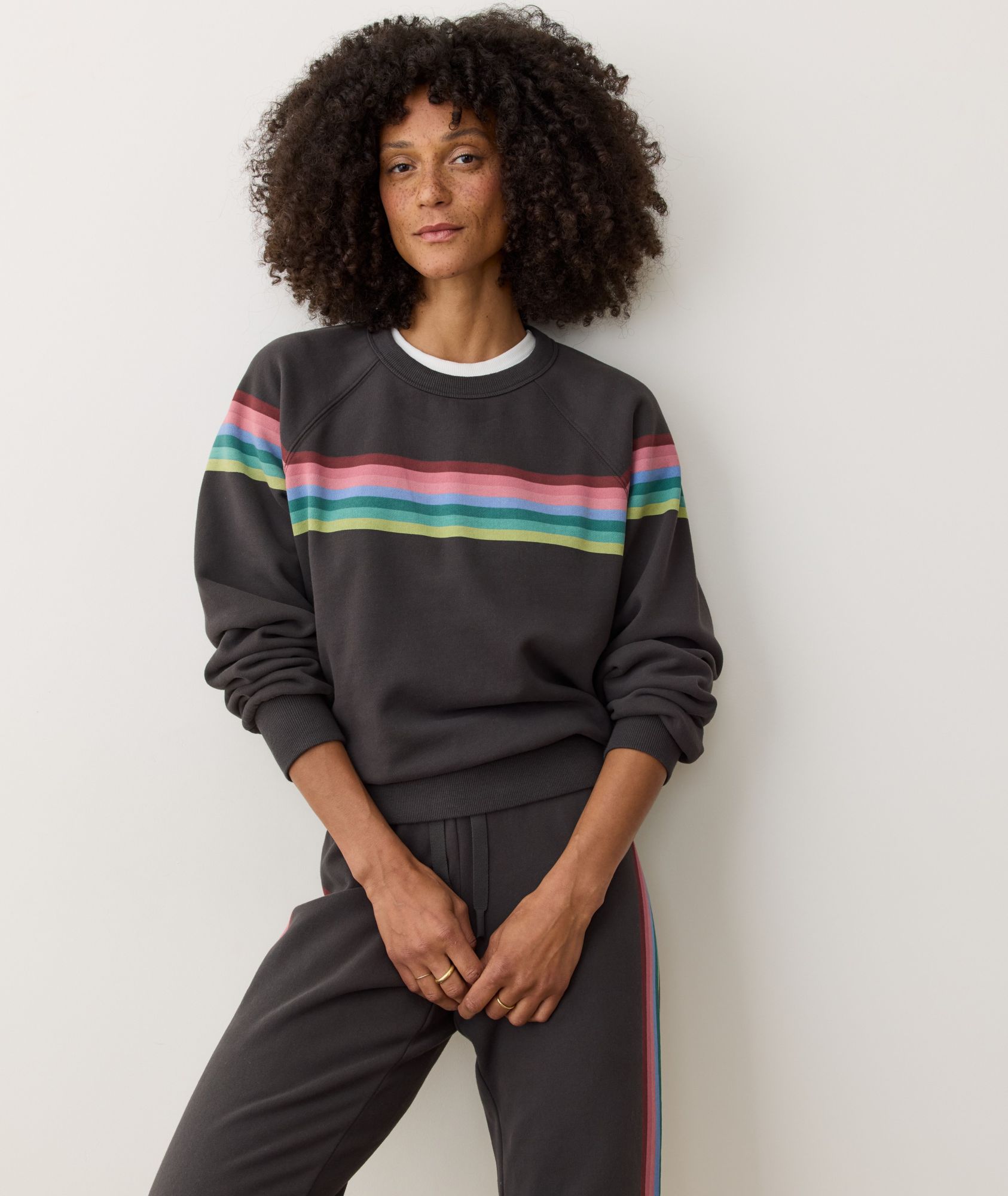 Marine Layer Women 's Cloud 9 Fleece Anytime Crewneck Sweatshirt product image