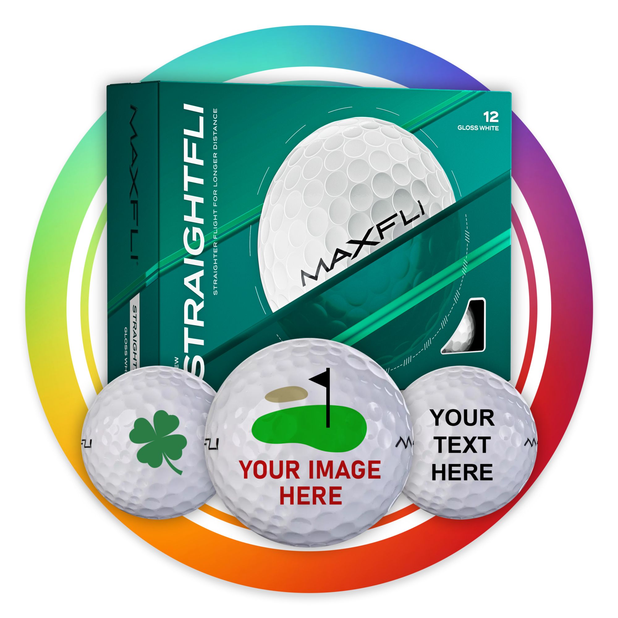 Maxfli Straightfli Personalized Golf Balls product image
