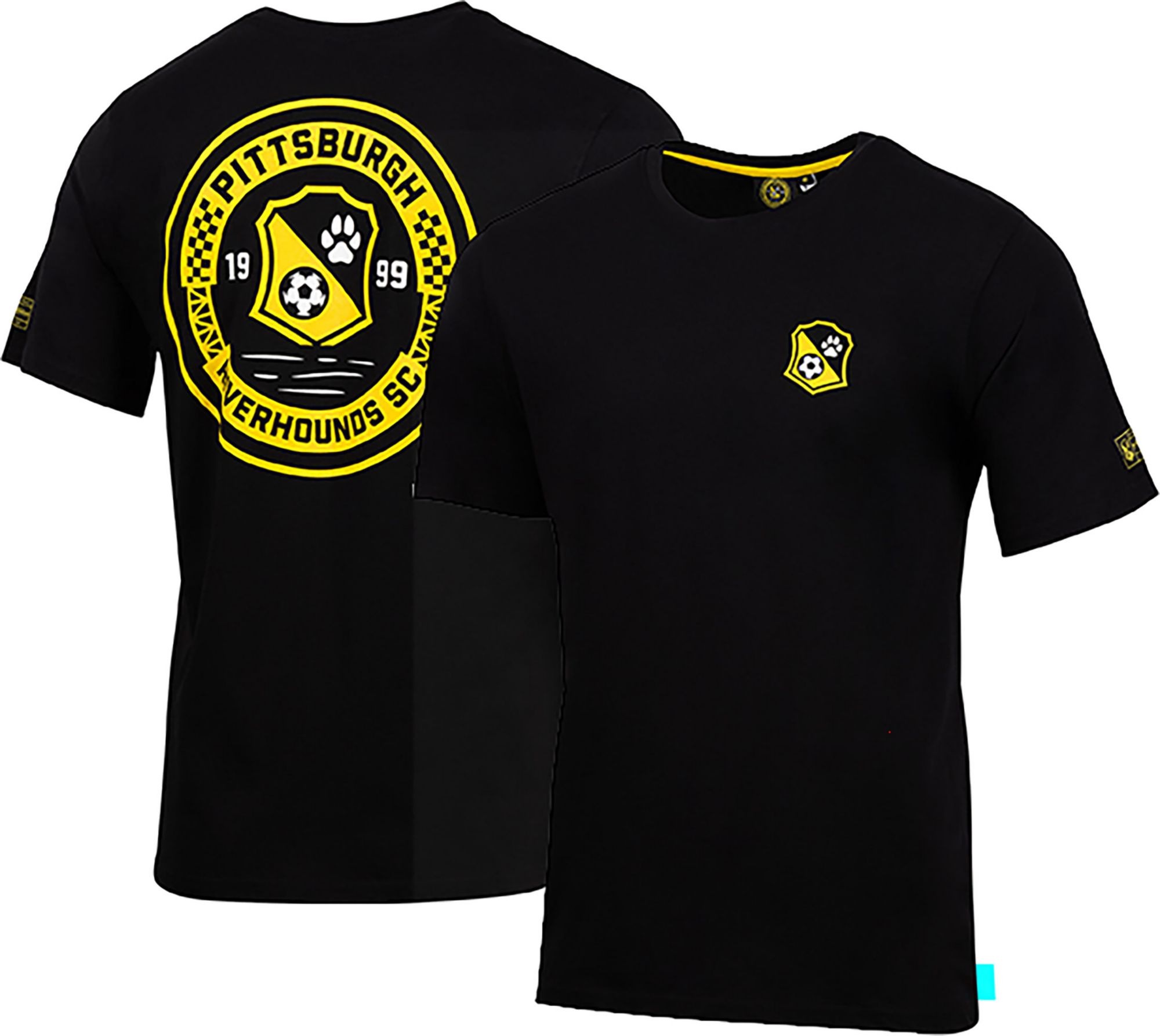 Sport Design Sweden Adult Pittsburgh Riverhounds SC Black Logo 2hit T-Shirt product image