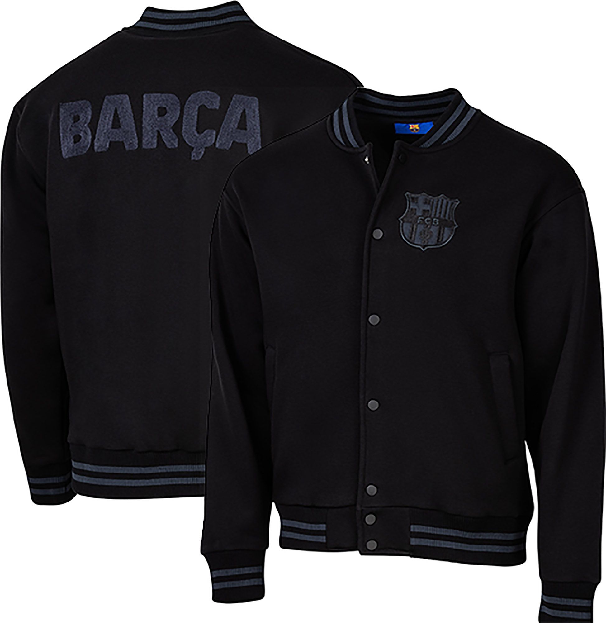 Sport Design Sweden Men's Barcelona Black Free Kick Button-Up Sweater product image