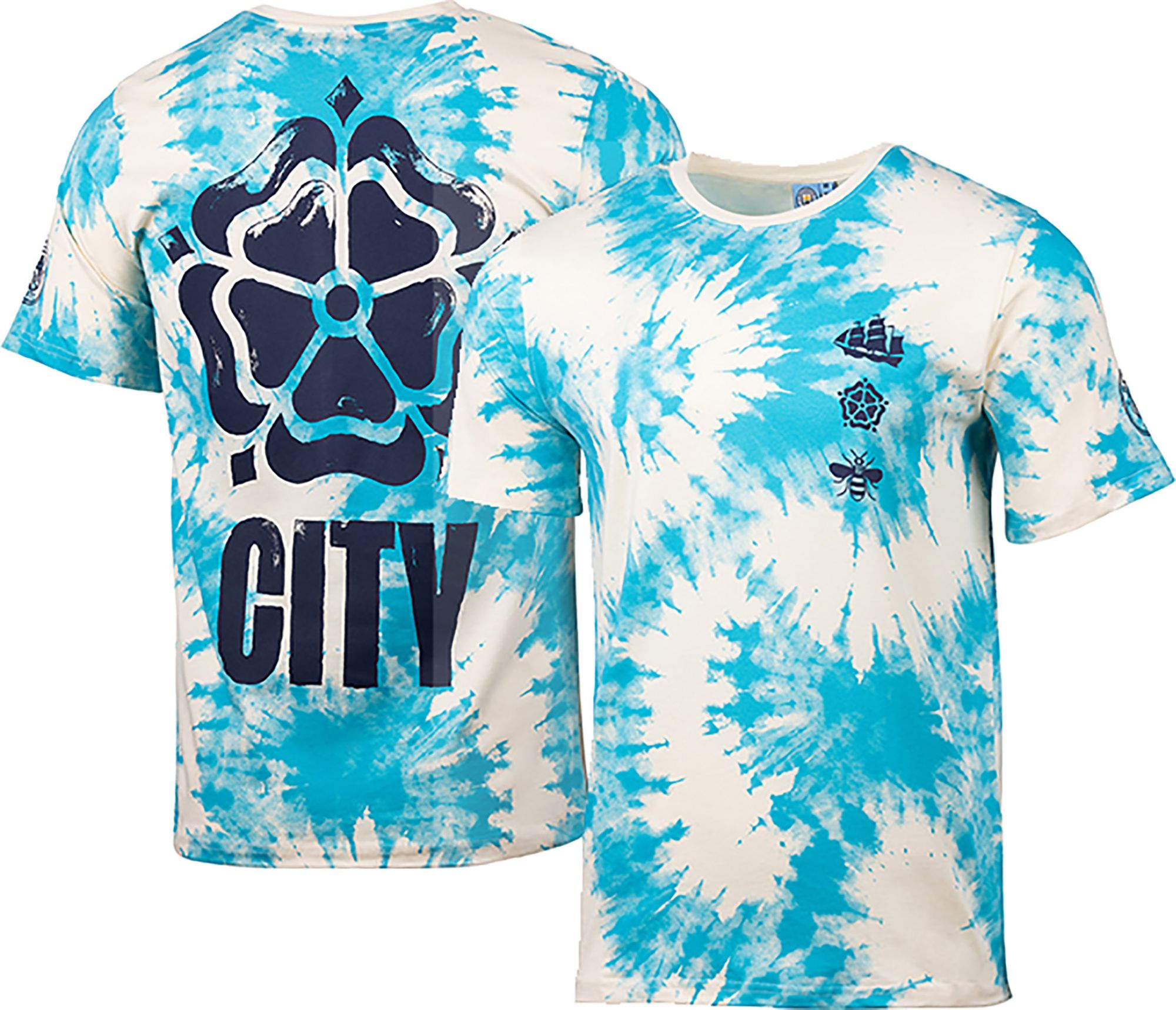 Sport Design Sweden Men's Manchester City Off White Tie Dye T-Shirt product image