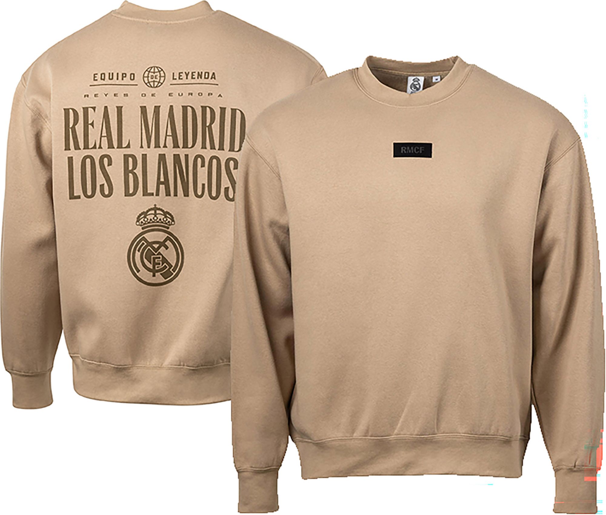 Sport Design Sweden Men's Real Madrid Dark Khaki Community Crewneck Sweatshirt product image