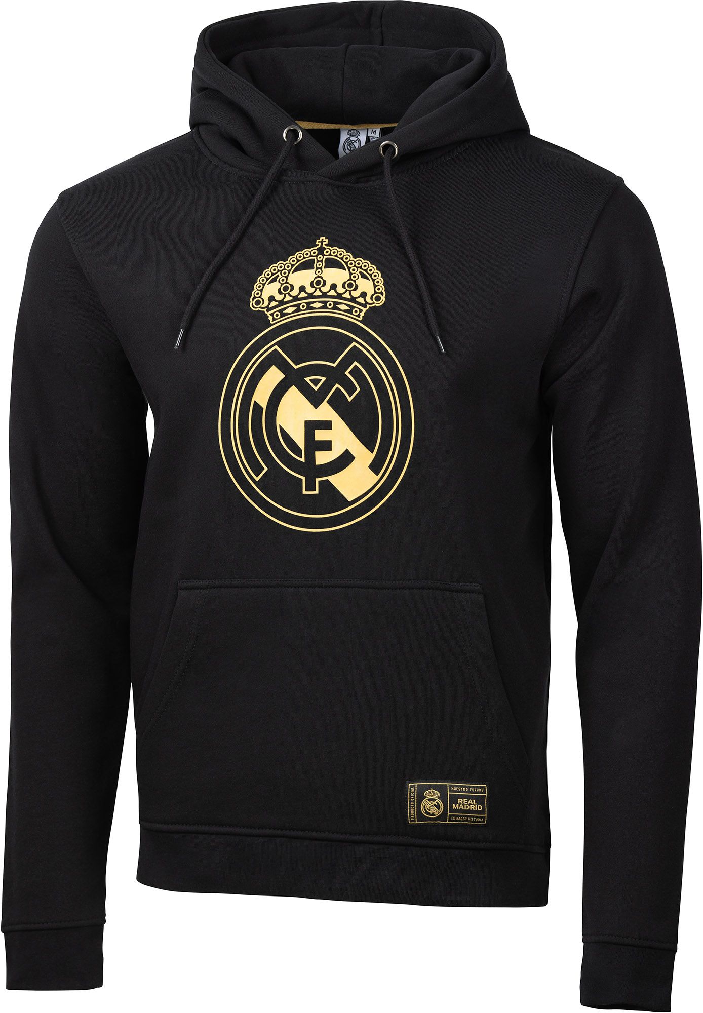 Sport Design Sweden Men's Real Madrid Black Logo Pullover Hoodie product image