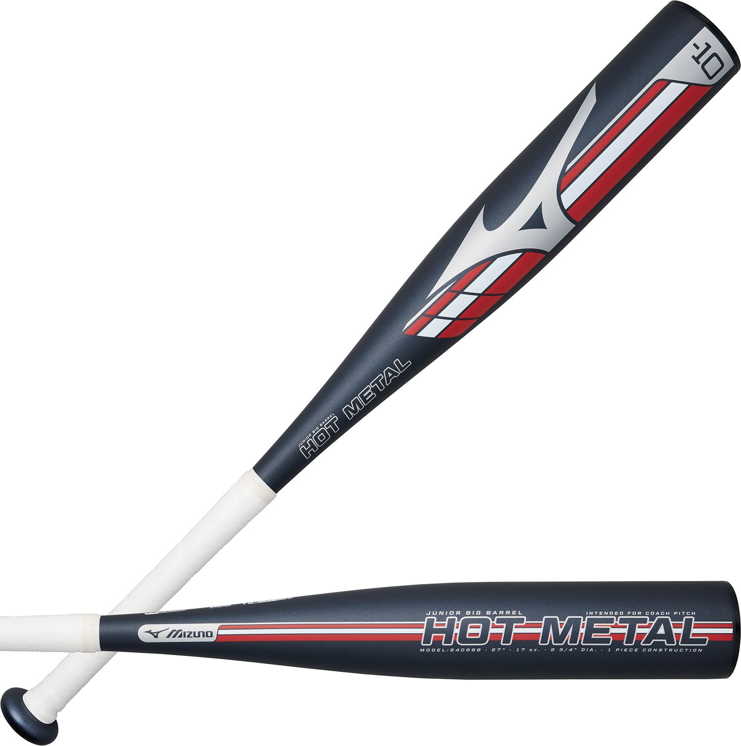 Mizuno Hot Metal USSSA Junior Big Barrel Bat 2026 (-10) product image