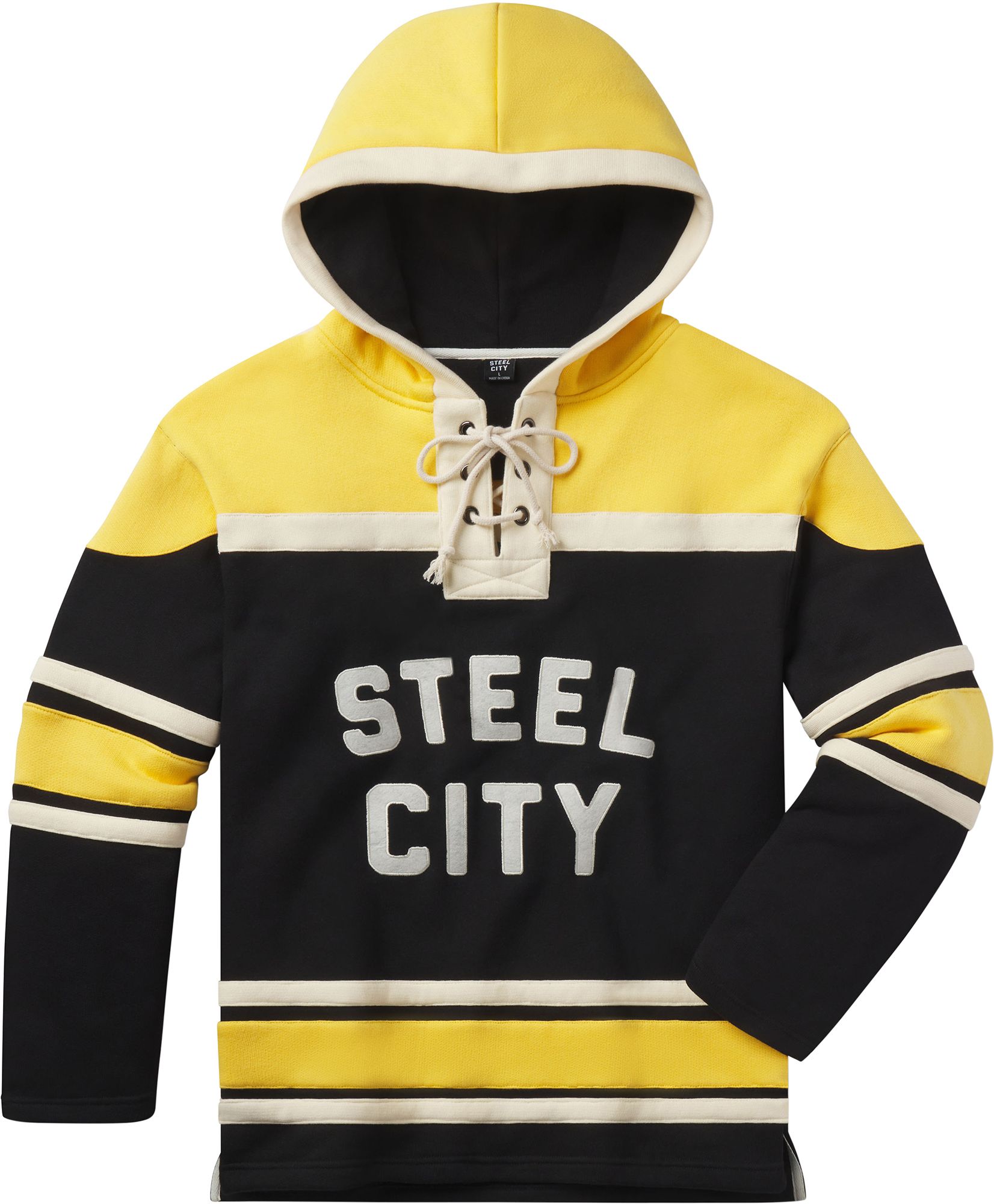 Steel City Adult Pittsburgh Black Hockey Pullover Hoodie product image