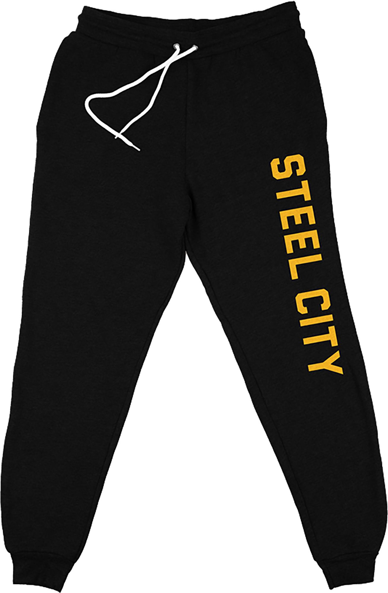Steel City Adult Pittsburgh Black Logo Jogger Pants product image