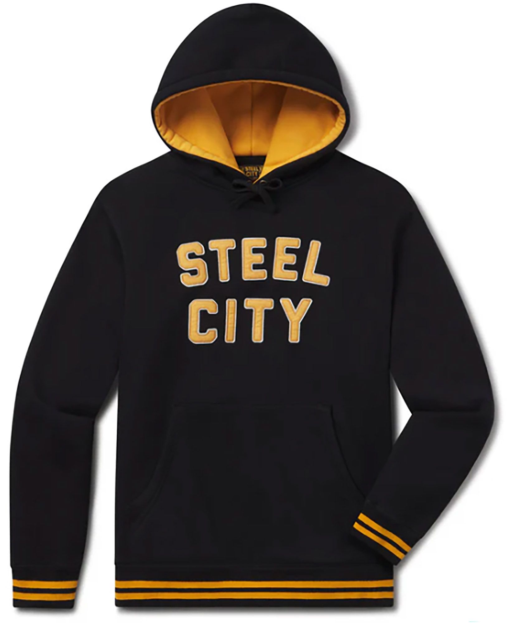 Steel City Unisex Pittsburgh Black Stripe Pullover Hoodie product image
