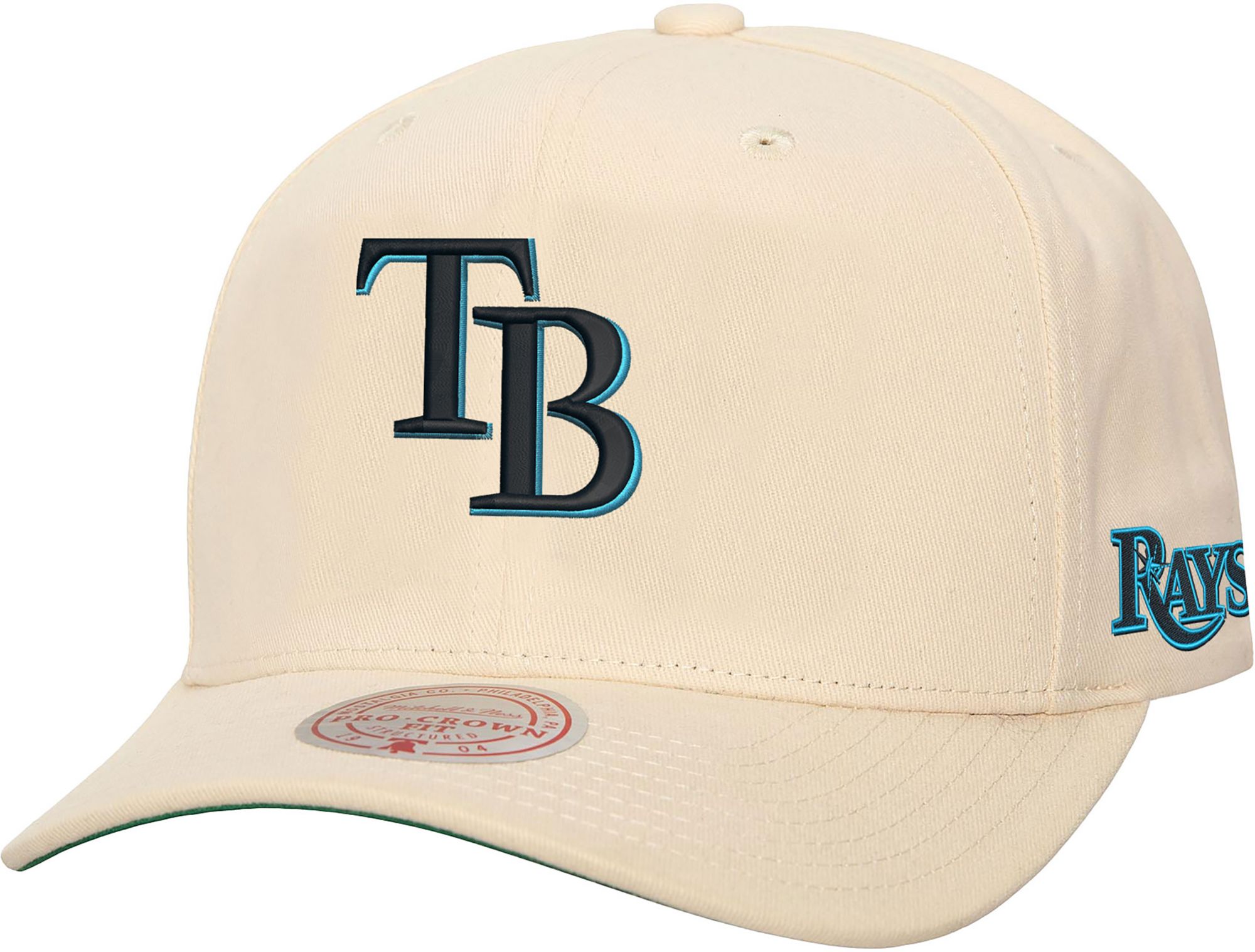 Mitchell & Ness Adult Tampa Bay Rays Cream Off Team Snapback Hat product image