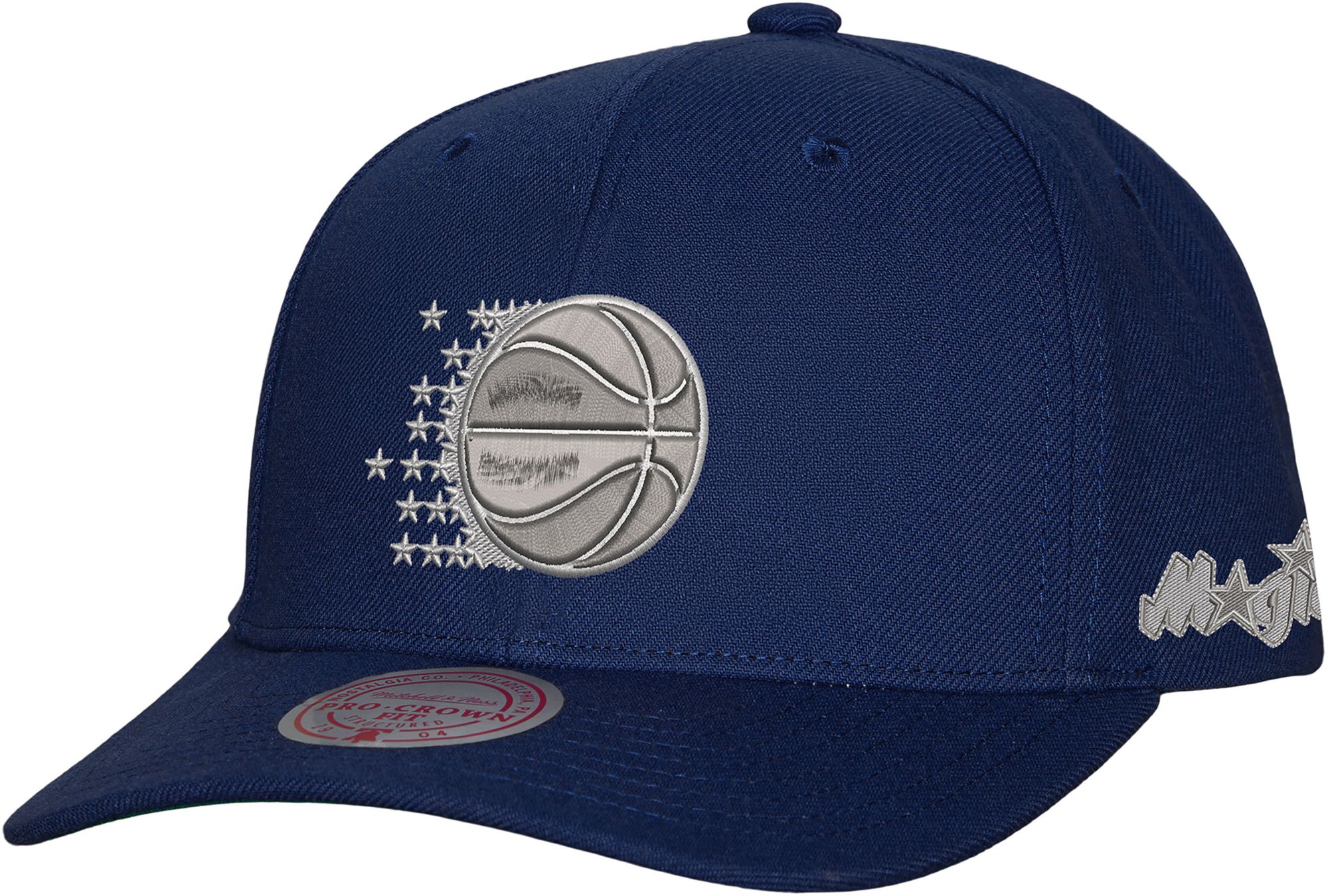 Mitchell & Ness Adult Orlando Magic Navy Retro Logo Late Night Pro Crown Snapback Hat product image