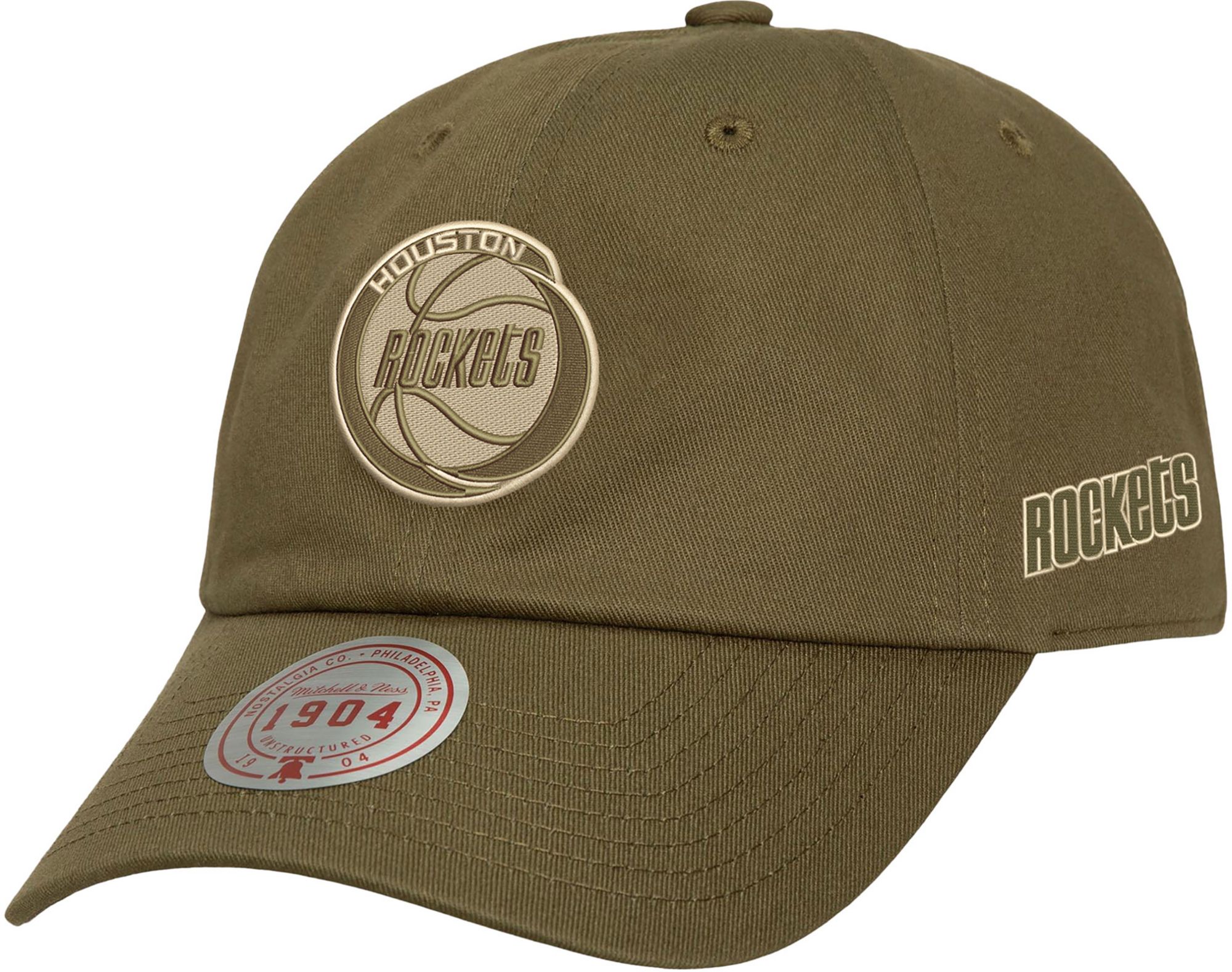Mitchell & Ness Adult Houston Rockets Green 1904 Strapback Hat product image