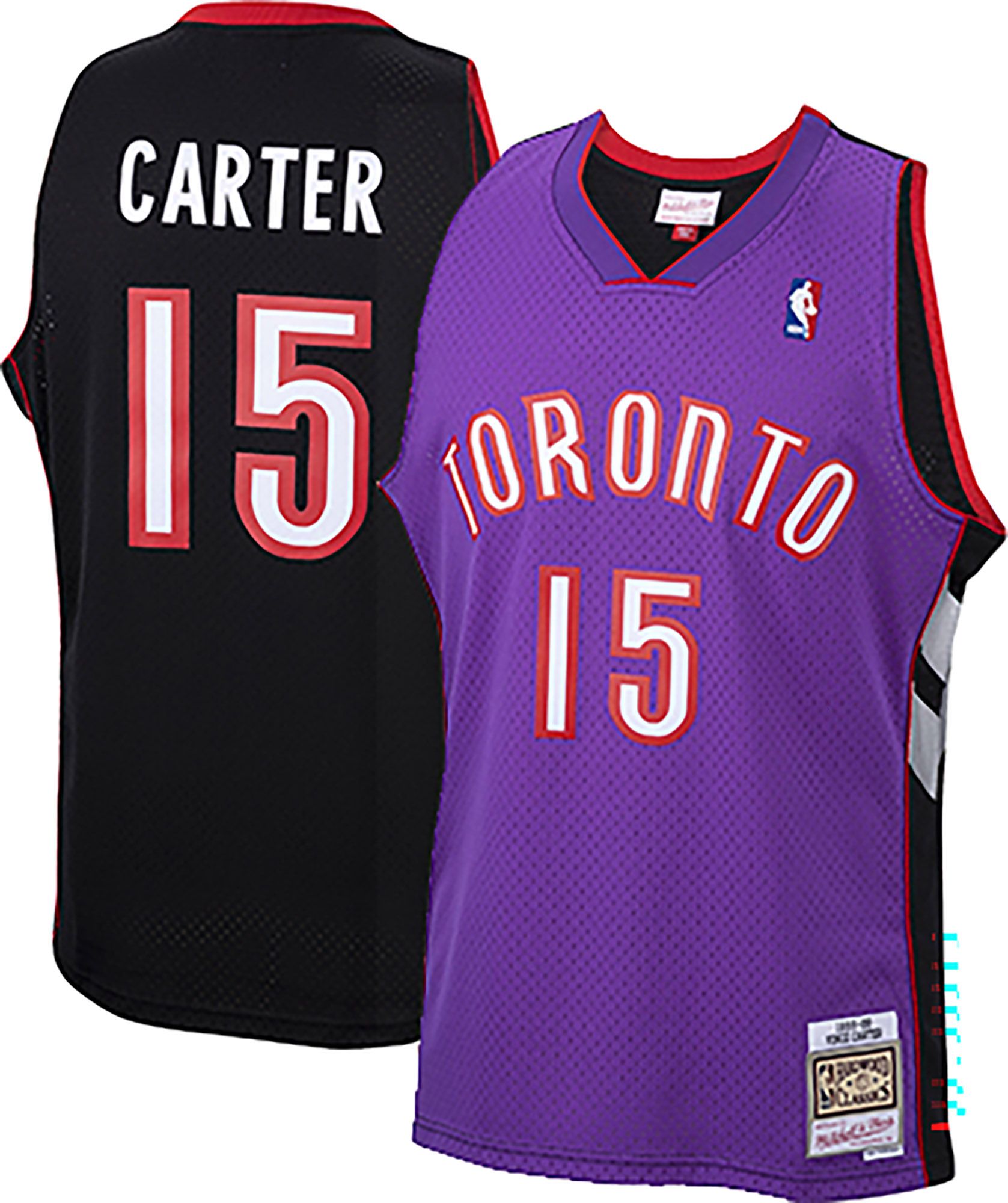 Mitchell & Ness Adult Toronto Raptors Vince Carter #15 Purple HWC Replica 1999 Jersey product image