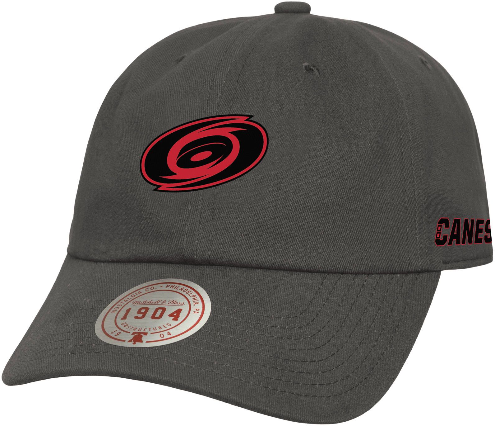 Mitchell & Ness Adult Carolina Hurricanes Grey Storm Dad Hat product image