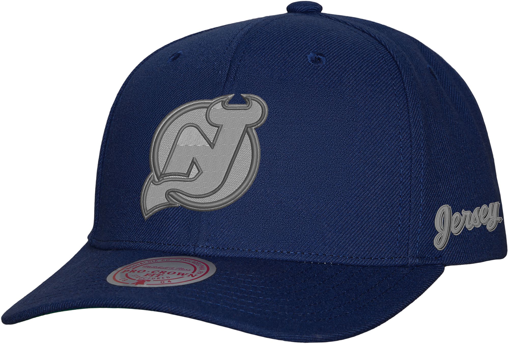 Mitchell & Ness Adult New Jersey Devils Navy Late Night Snapback Hat product image