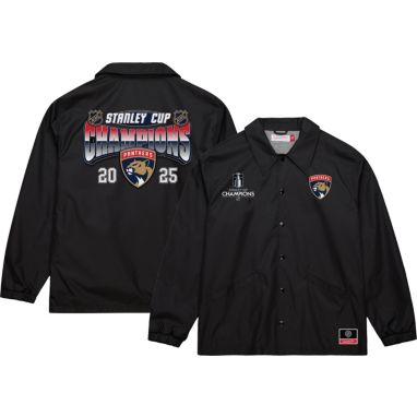 sorry, Mitchell & Ness Men's Florida Panthers 2025 Stanley Cup Champions Coaches Jacket is currently out of stock