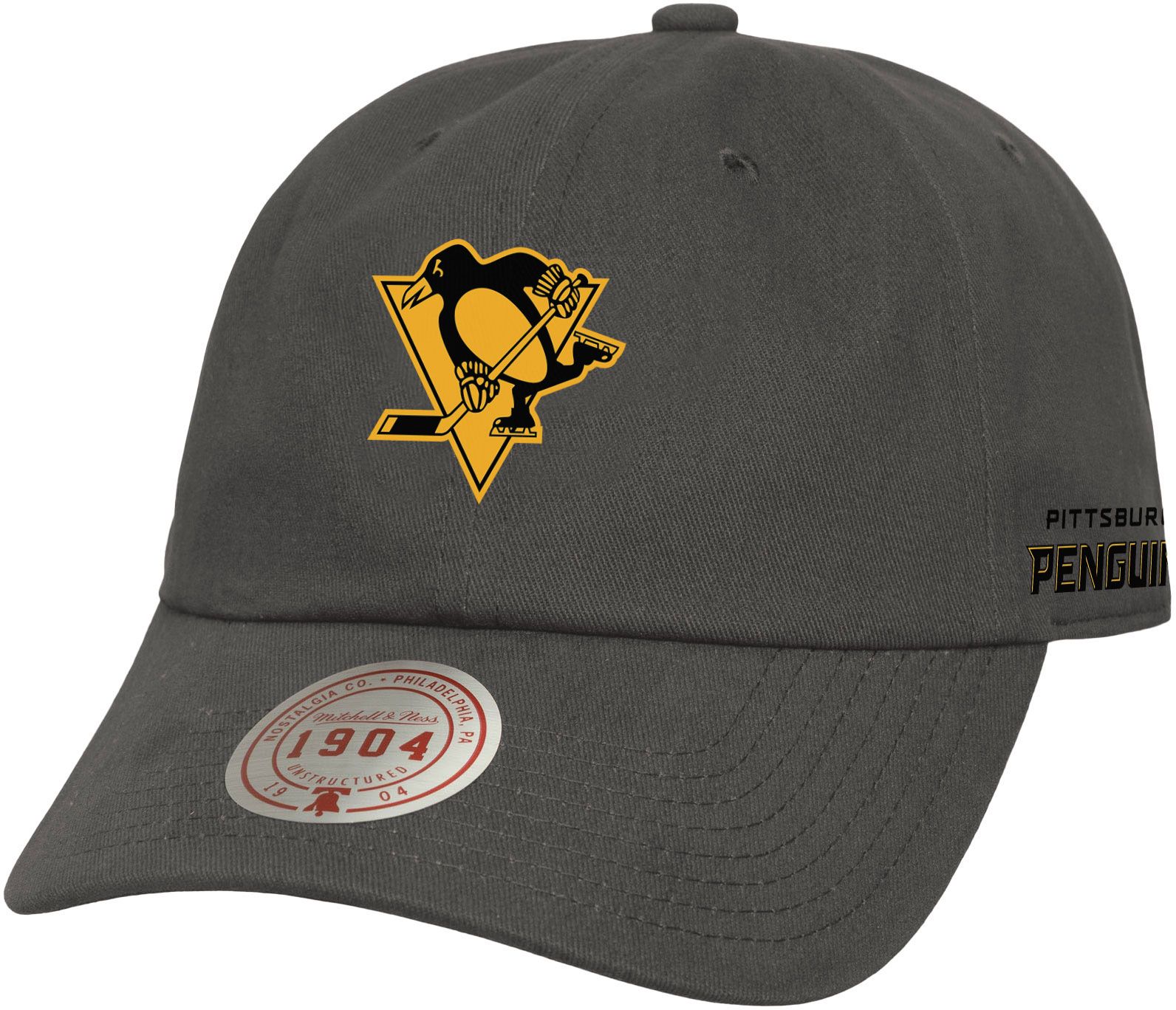 Mitchell & Ness Adult Pittsburgh Penguins Grey Storm Dad Hat product image