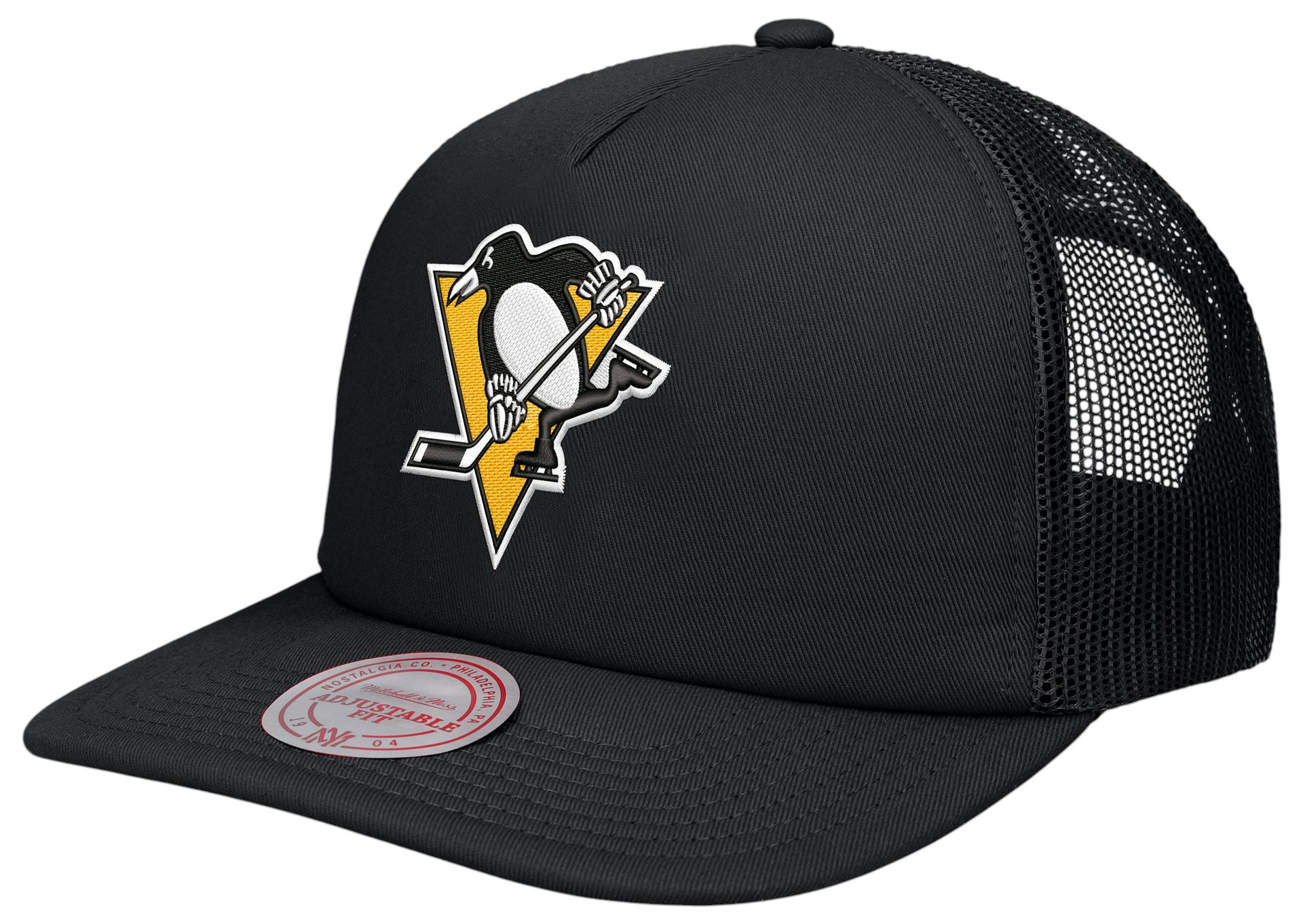 Mitchell & Ness Adult Pittsburgh Penguins Black Trucker Hat product image