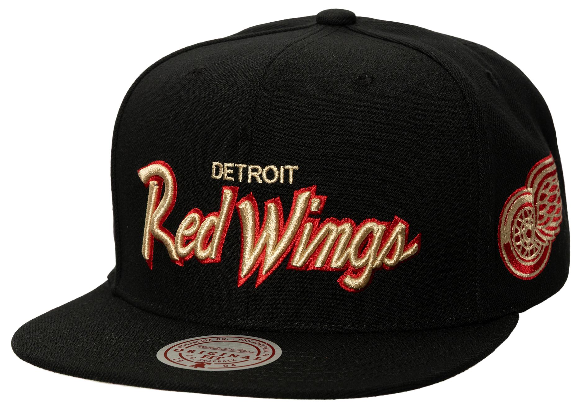 Mitchell & Ness Adult Detroit Red Wings Script Snapback Adjustable Hat product image