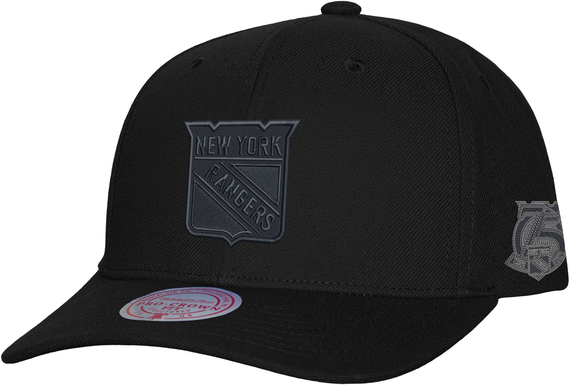Mitchell & Ness Adult New York Rangers Black Phantom Snapback Hat product image