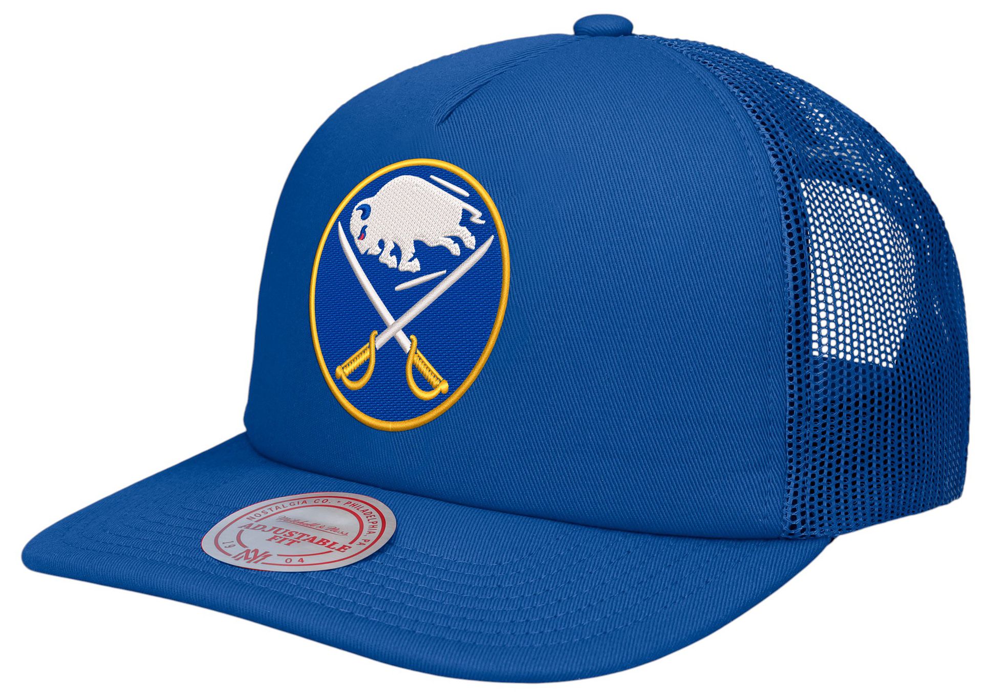 Mitchell & Ness Adult Buffalo Sabres Blue Trucker Hat product image