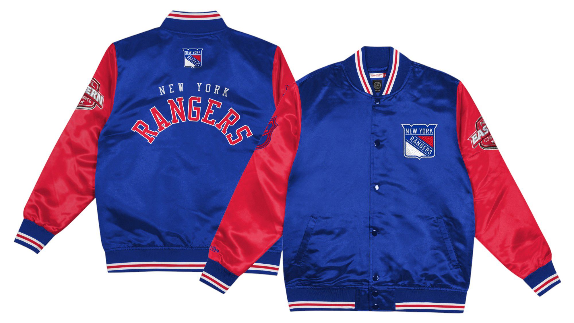 Mitchell & Ness Boys' New York Rangers Royal Full-Zip Jacket product image