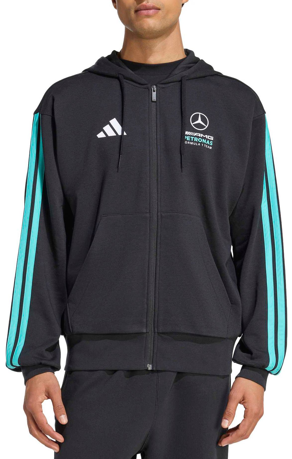 Mitchell & Ness Men's Algeria Black Full-Zip Hoodie product image