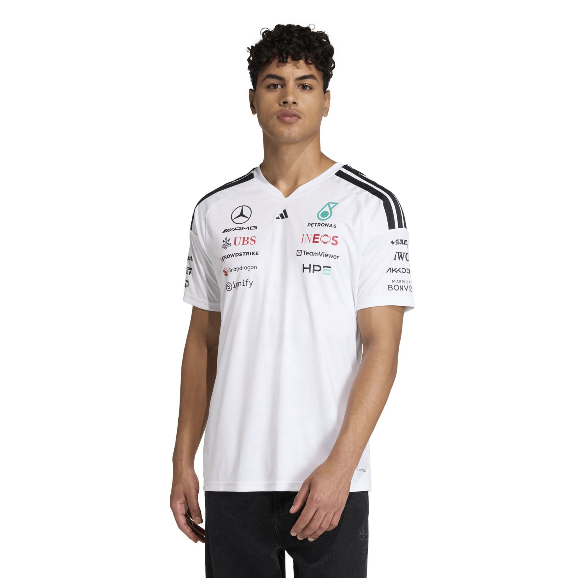 Mitchell & Ness Men's F1 Mercedes Replica Driver Black Jersey product image