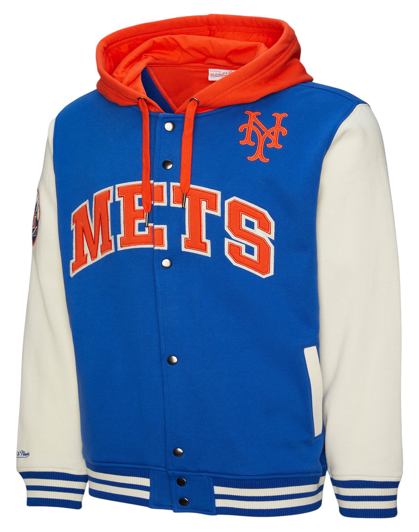 Mitchell & Ness Men's New York Mets Royal Courtside Hooded Jacket product image