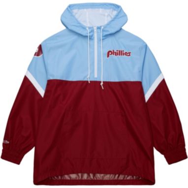 sorry, Mitchell & Ness Men's Philadelphia Phillies Red Logo Anorak is currently out of stock